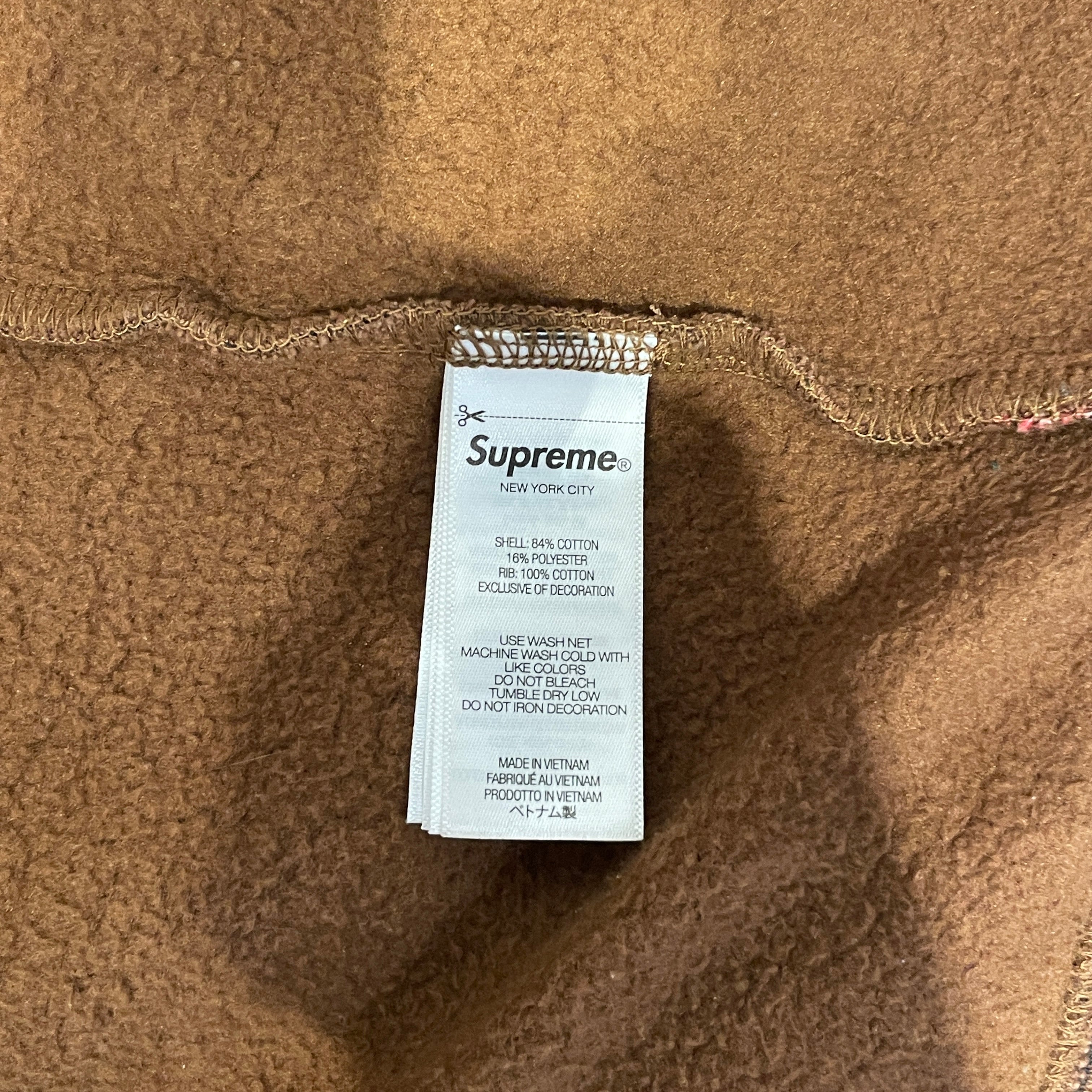 Supreme/Zip Up Hoodie/XL/Animal Pattern/Cotton/BRW/Box zip-up hooded sweatshirt view 4