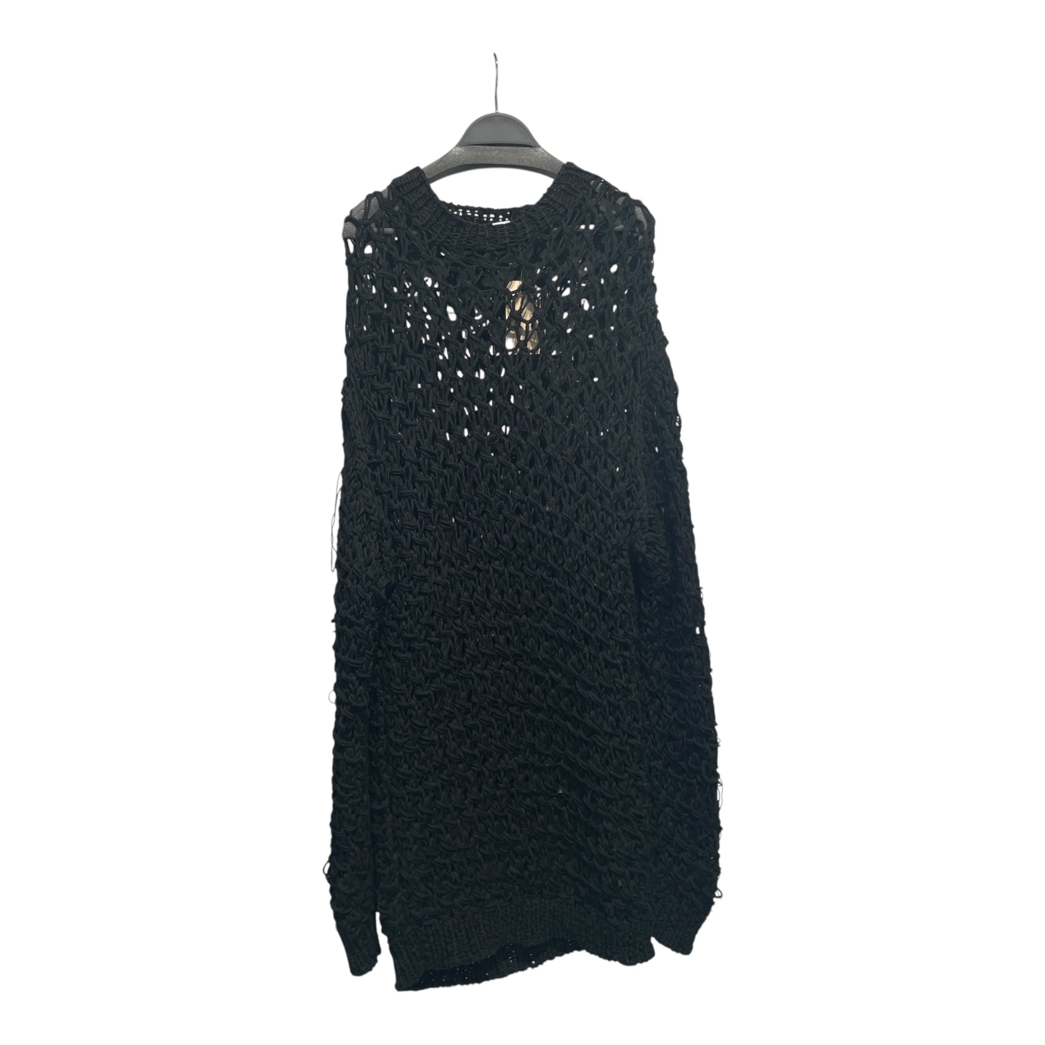 JUNYA WATANABE COMME des GARCONS/Heavy Sweater/M/Wool/BLK/NET-KNIT view 1