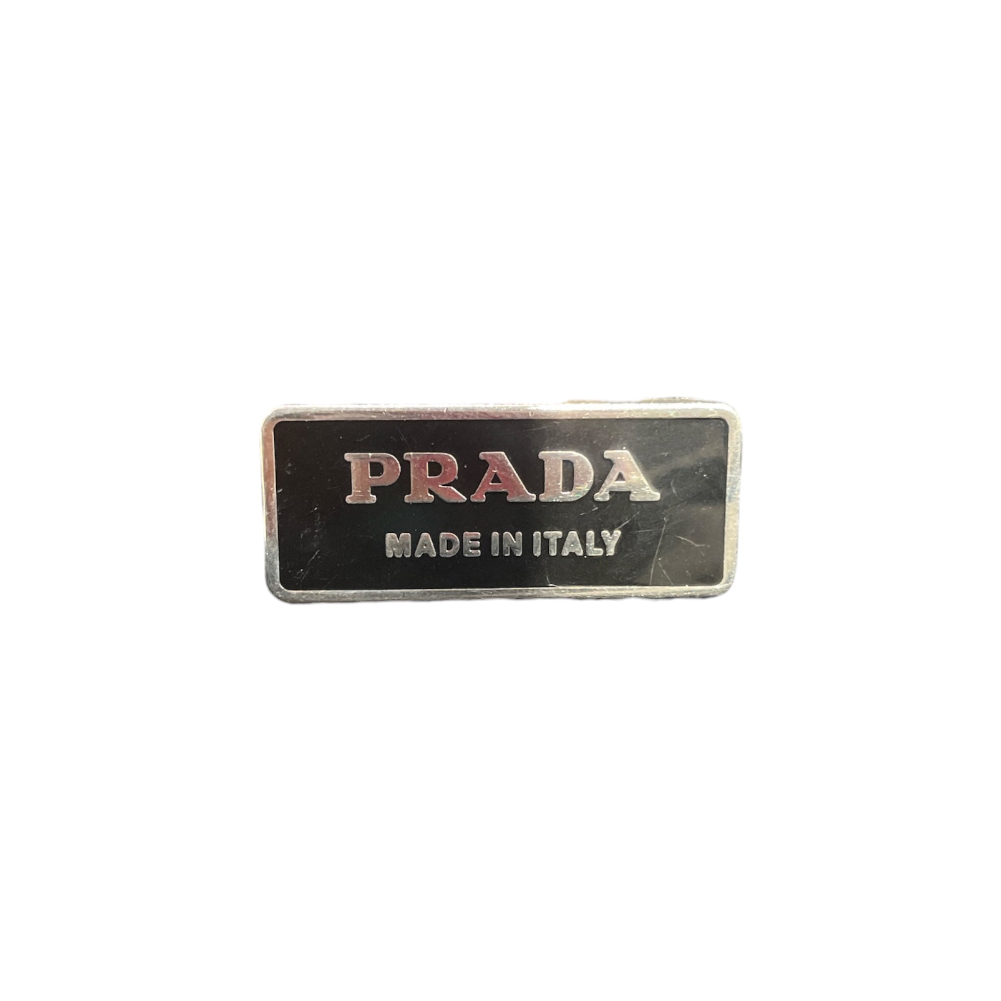 PRADA/Cross Body Bag/Nylon/BLK/ENAMELED METAL MESSENGER view 6