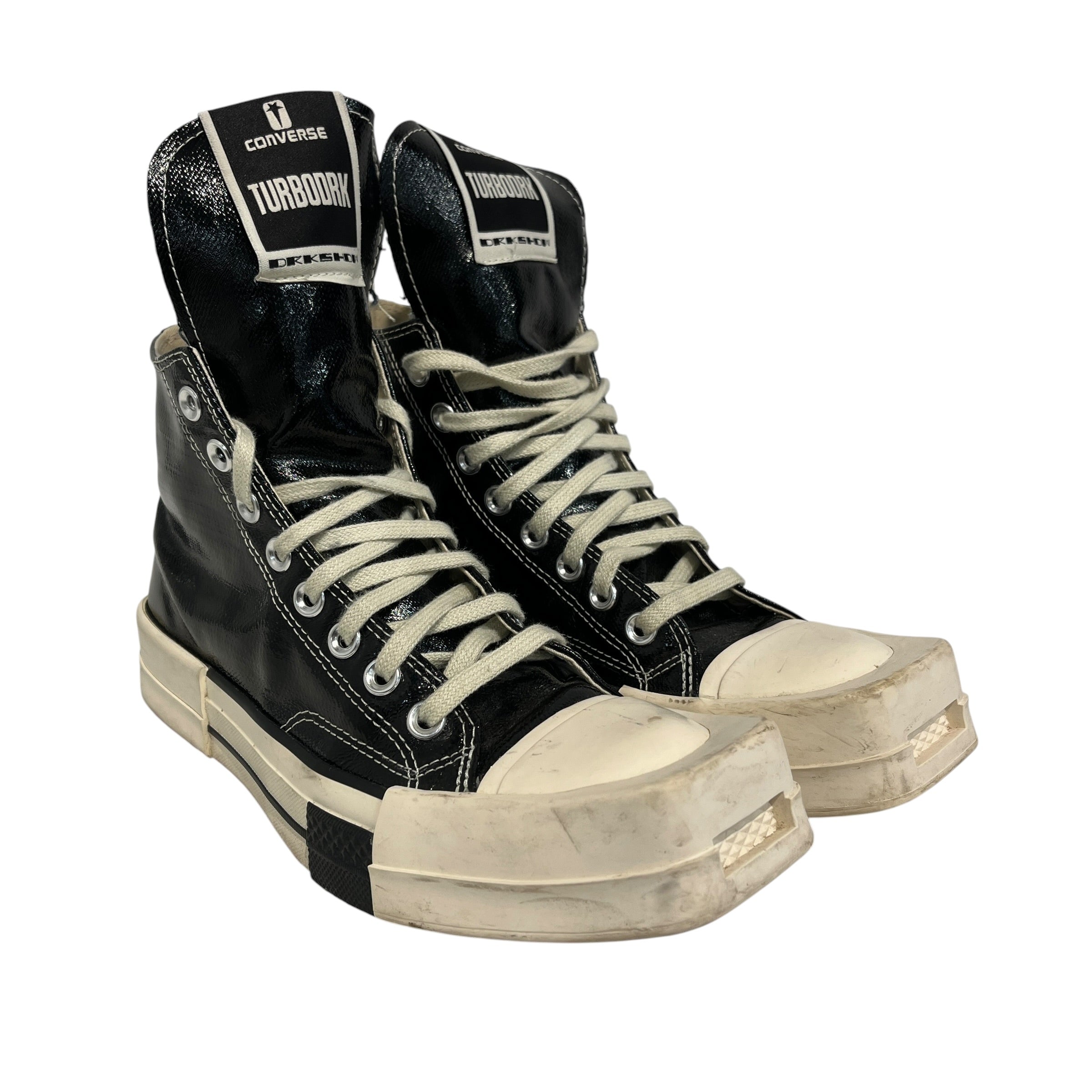 RICK OWENS DRKSHDW/CONVERSE/Hi-Sneakers/US 7/Nylon/BLK/turbodrk view 1