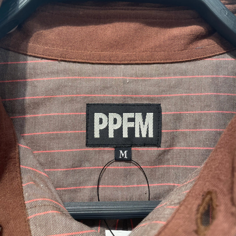 PPFM/SS Shirt/L/Cotton/BRW/BROWN