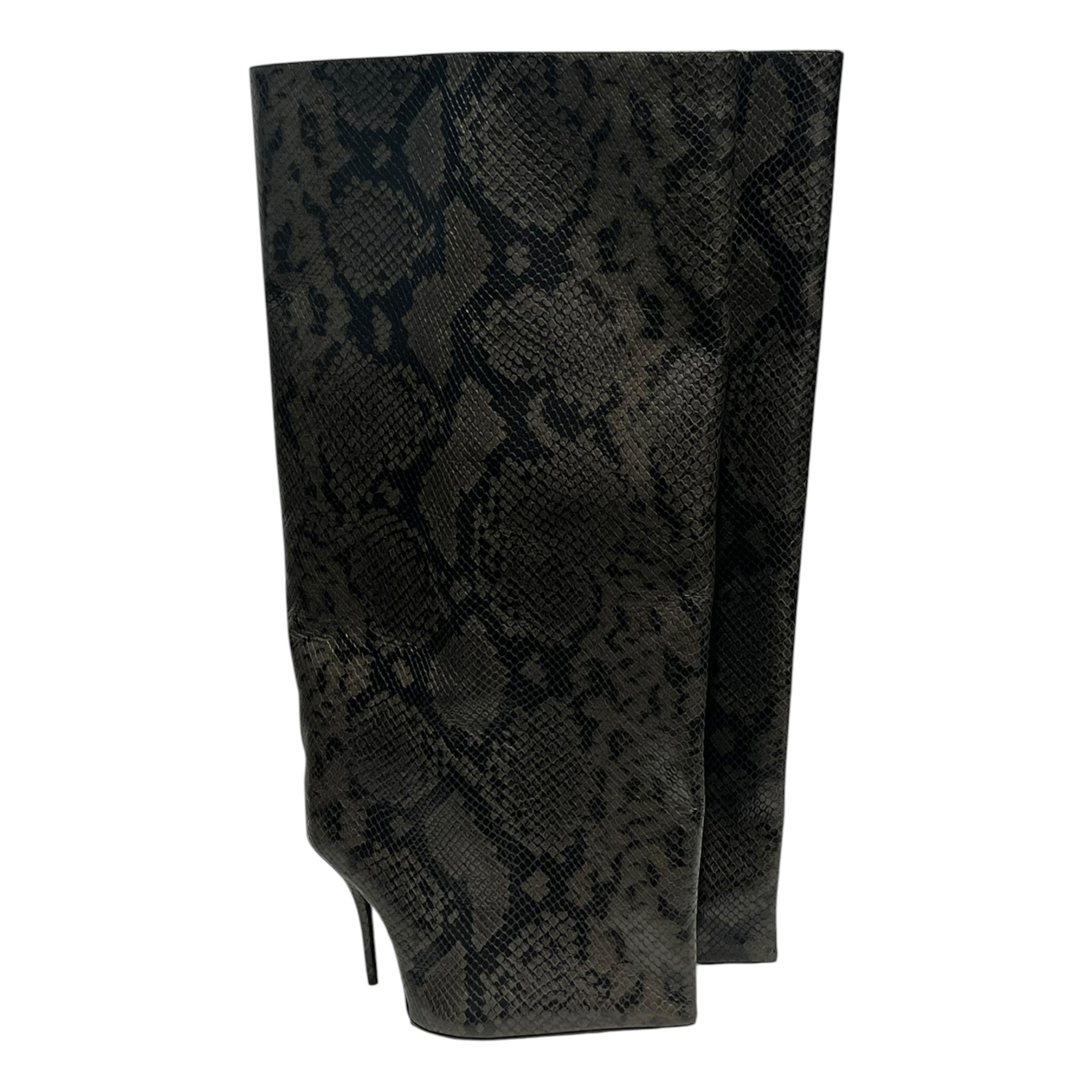 BALENCIAGA/Ankle Boots/EU 35/Animal Pattern/Leather/GRY/Python Winter24 view 1