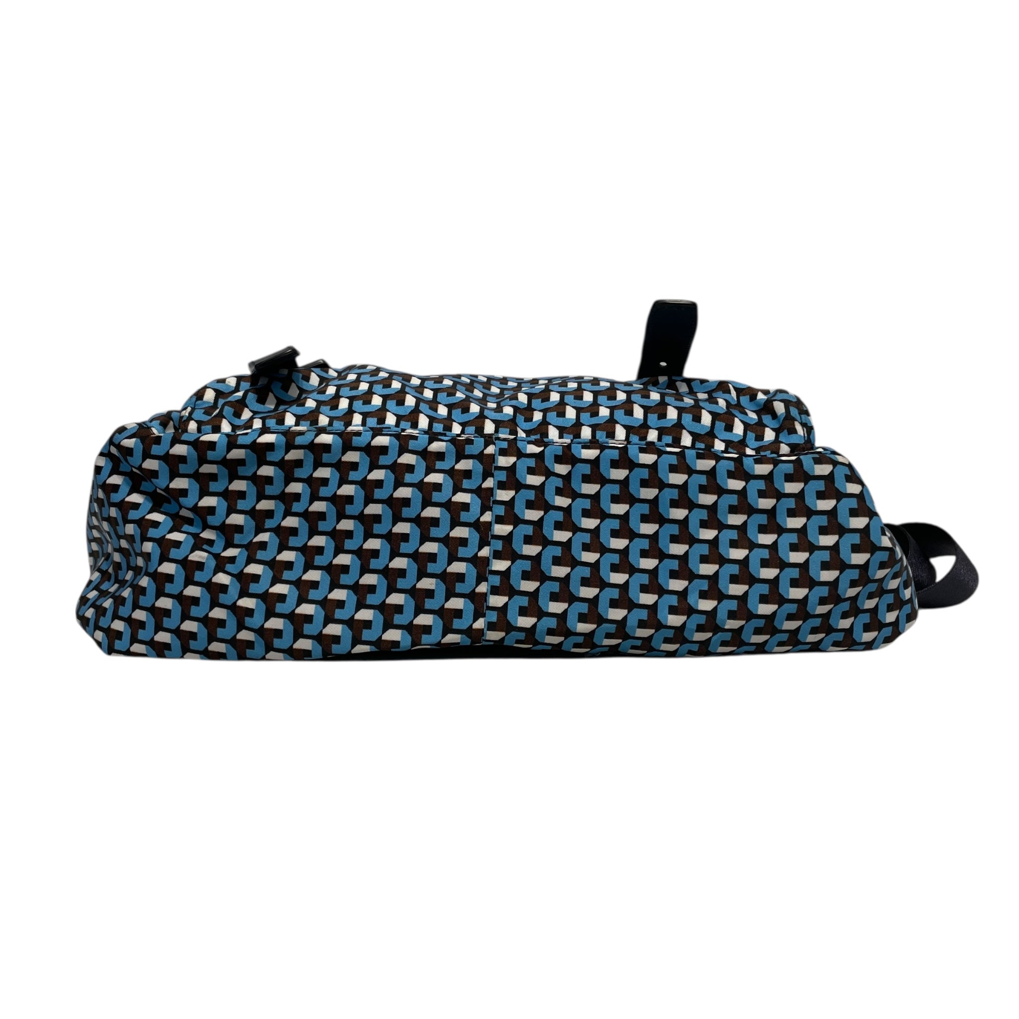 PRADA/Hand Bag/Monogram/Polyester/BLU/tessuto view 3