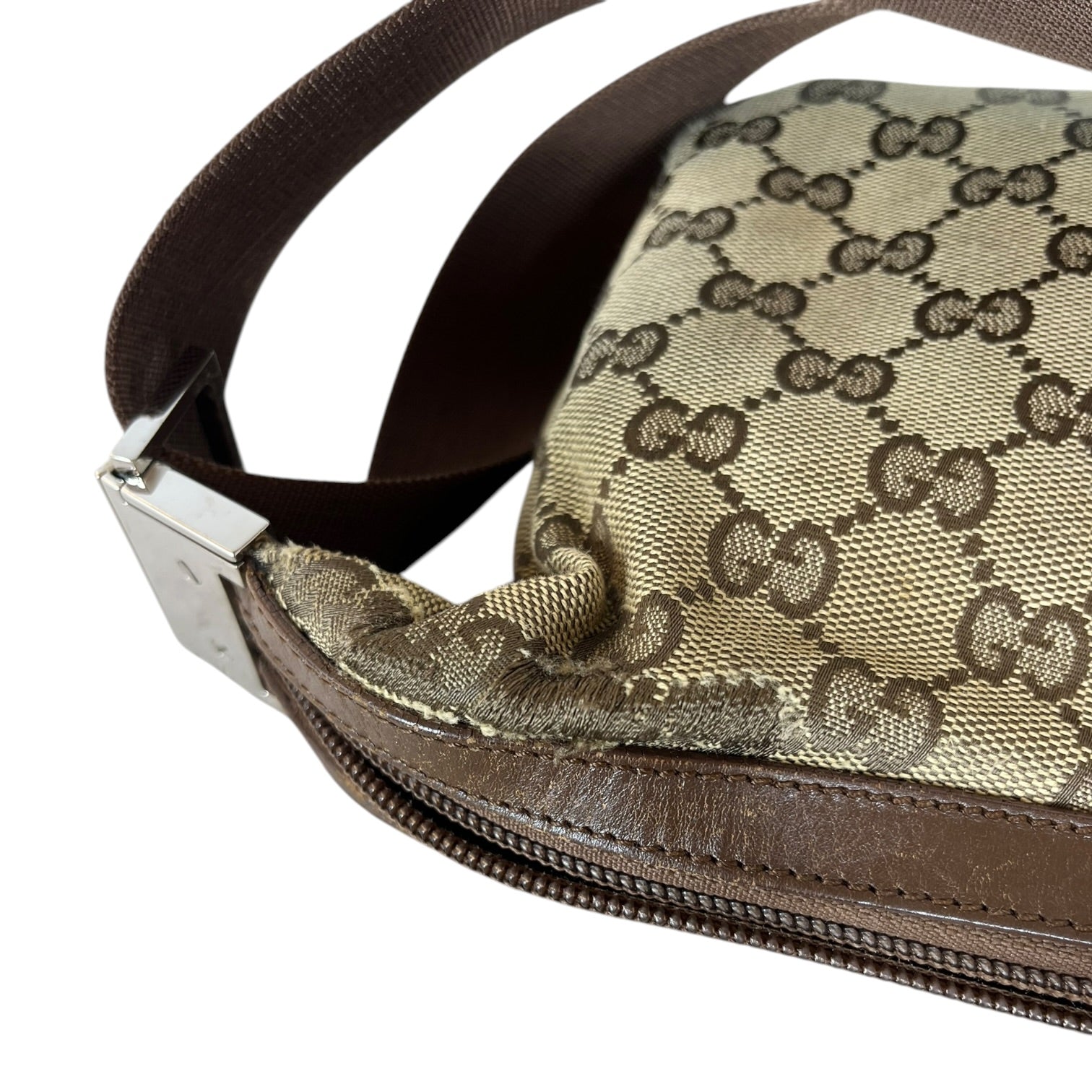 GUCCI/Bag/Monogram/Cotton/CML/GG CANVAS CRESCENT BAG view 12