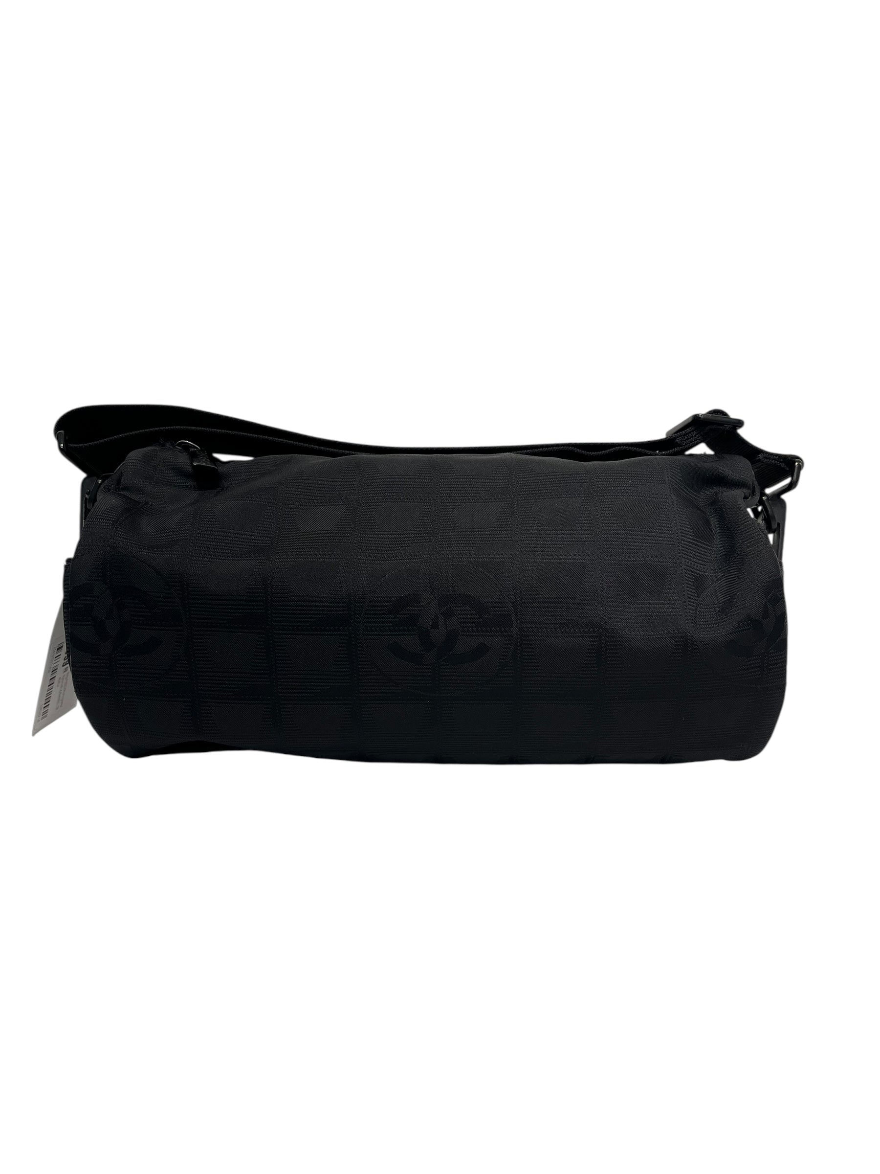 CHANEL/Bag/FREE/Monogram/Nylon/BLK/BARREL TRAVEL view 1