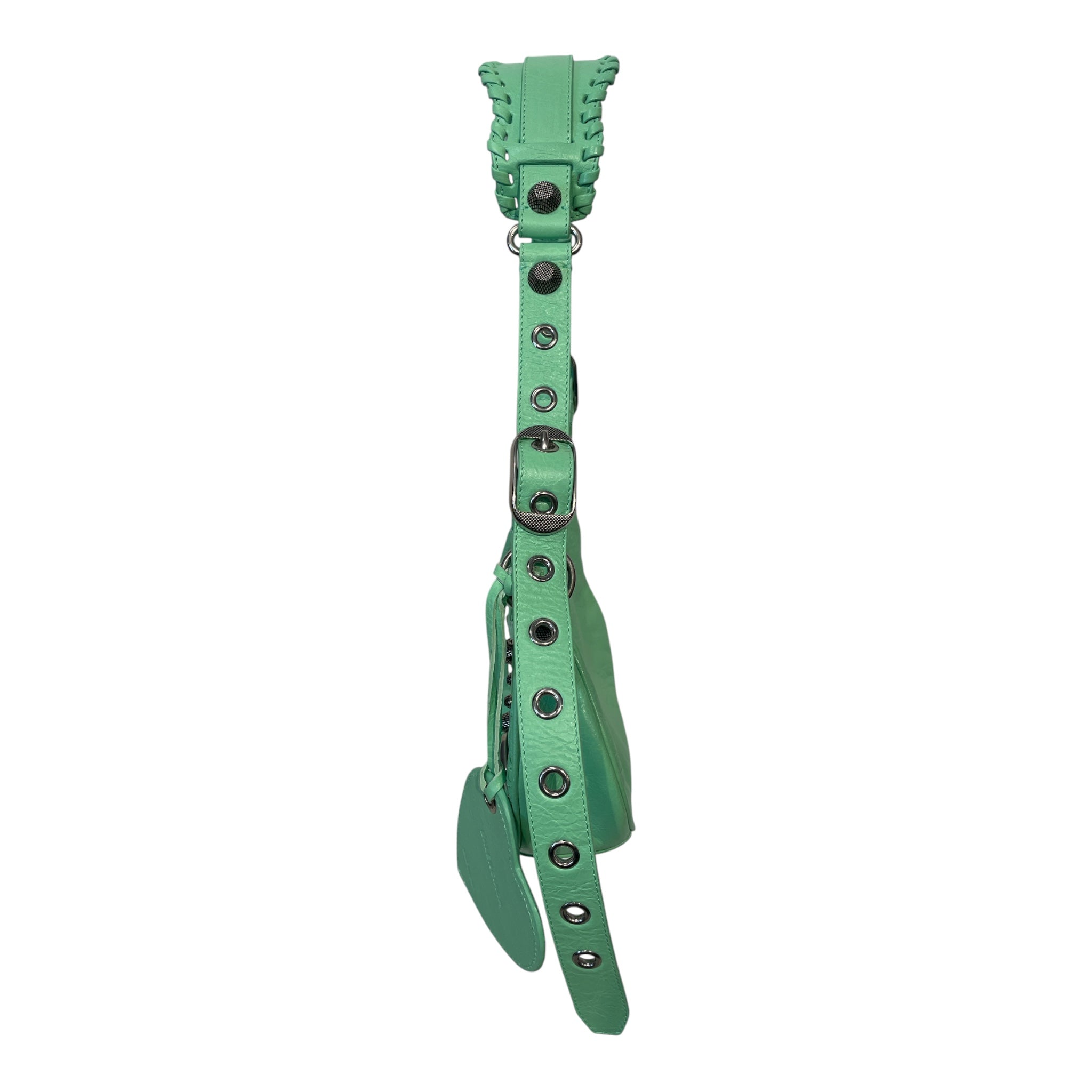 BALENCIAGA/Bag/Leather/GRN/TEAL LE CAGOLE XS view 4