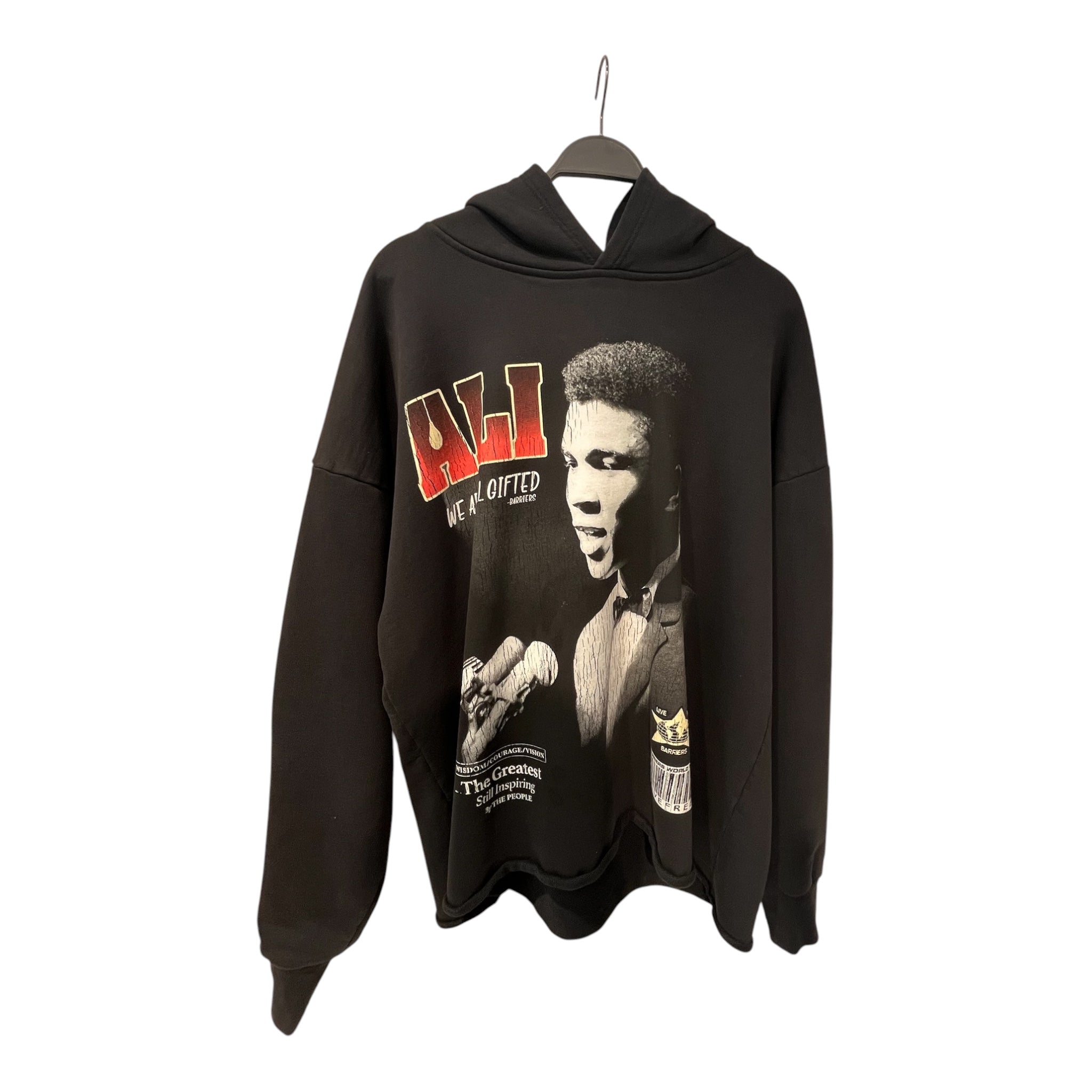 BARRIERS/Hoodie/XL/Graphic/Cotton/BLK/Pullover/muhammad ali hoodie view 1