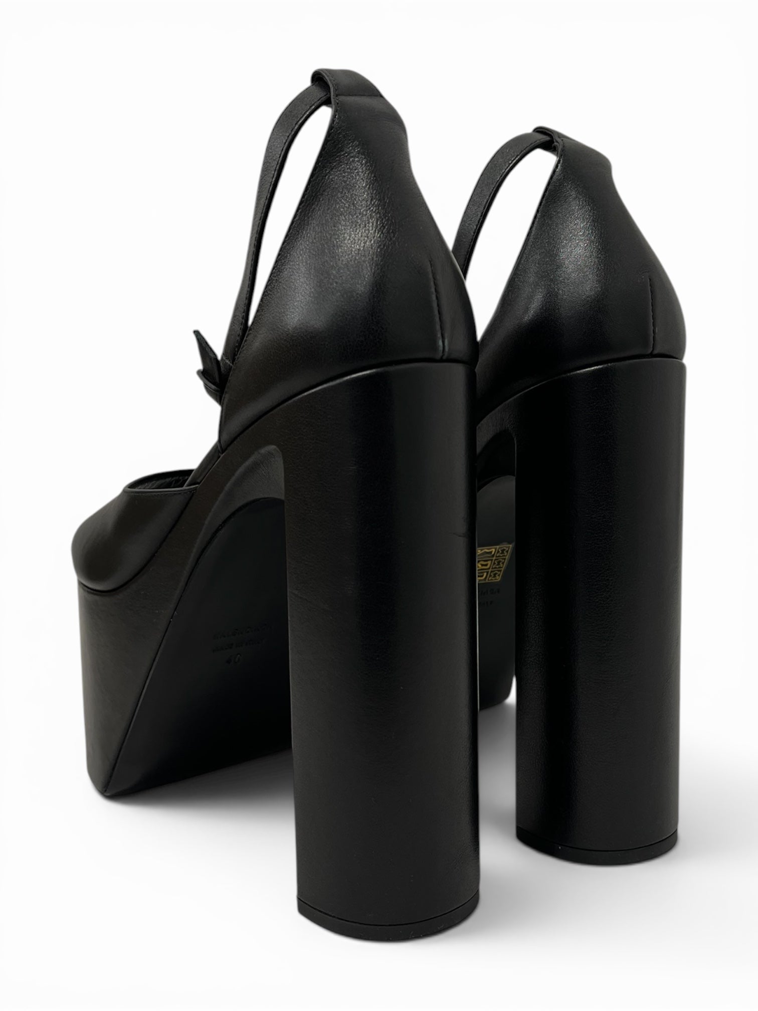 BALENCIAGA/Heels/EU 40/Leather/BLK/PLATFORM HEELS BRAND NEW view 2