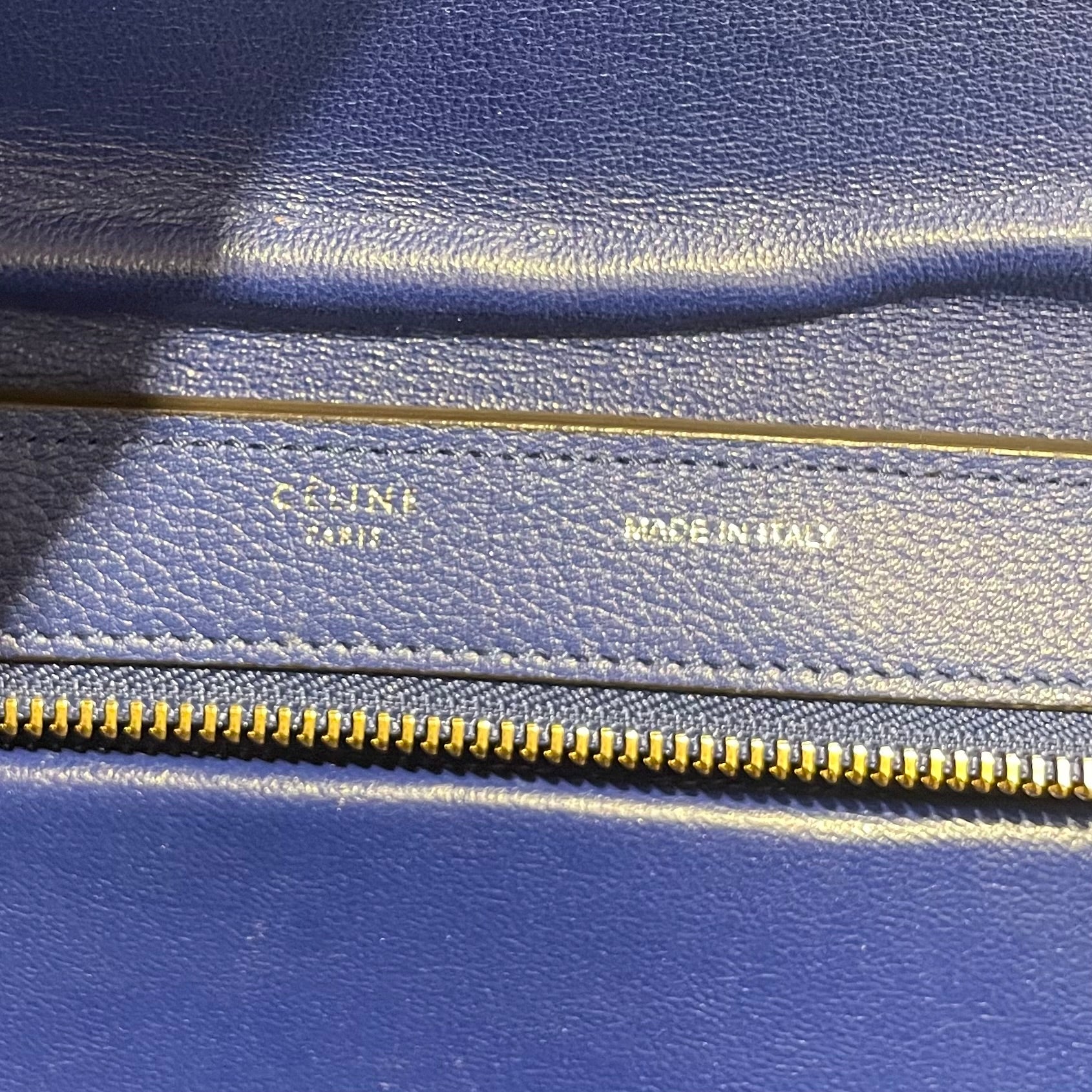 CELINE/Hand Bag/S/Leather/BLU/ view 3