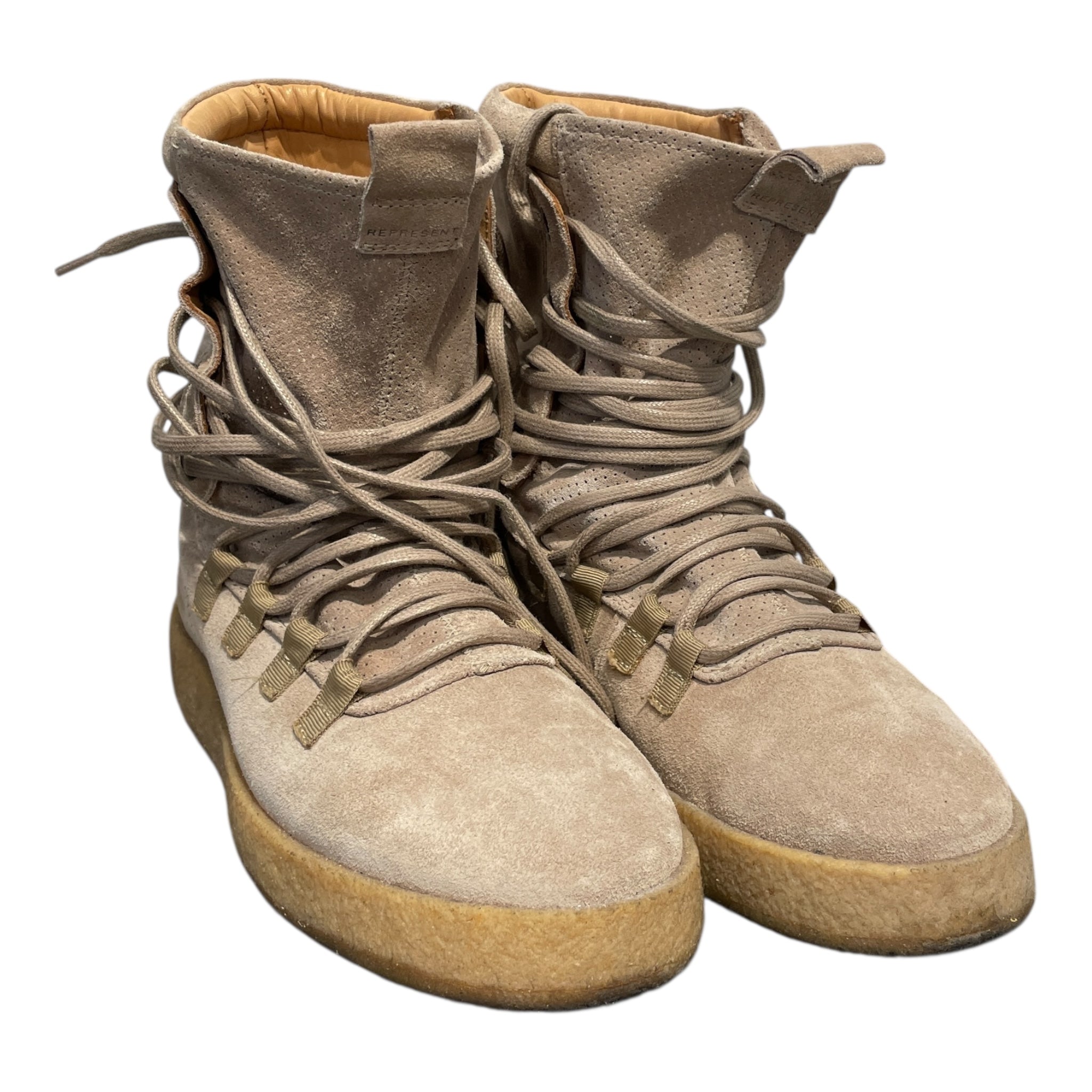 REPRESENT/Hi-Sneakers/EU 40/Suede/CML/hightop view 1
