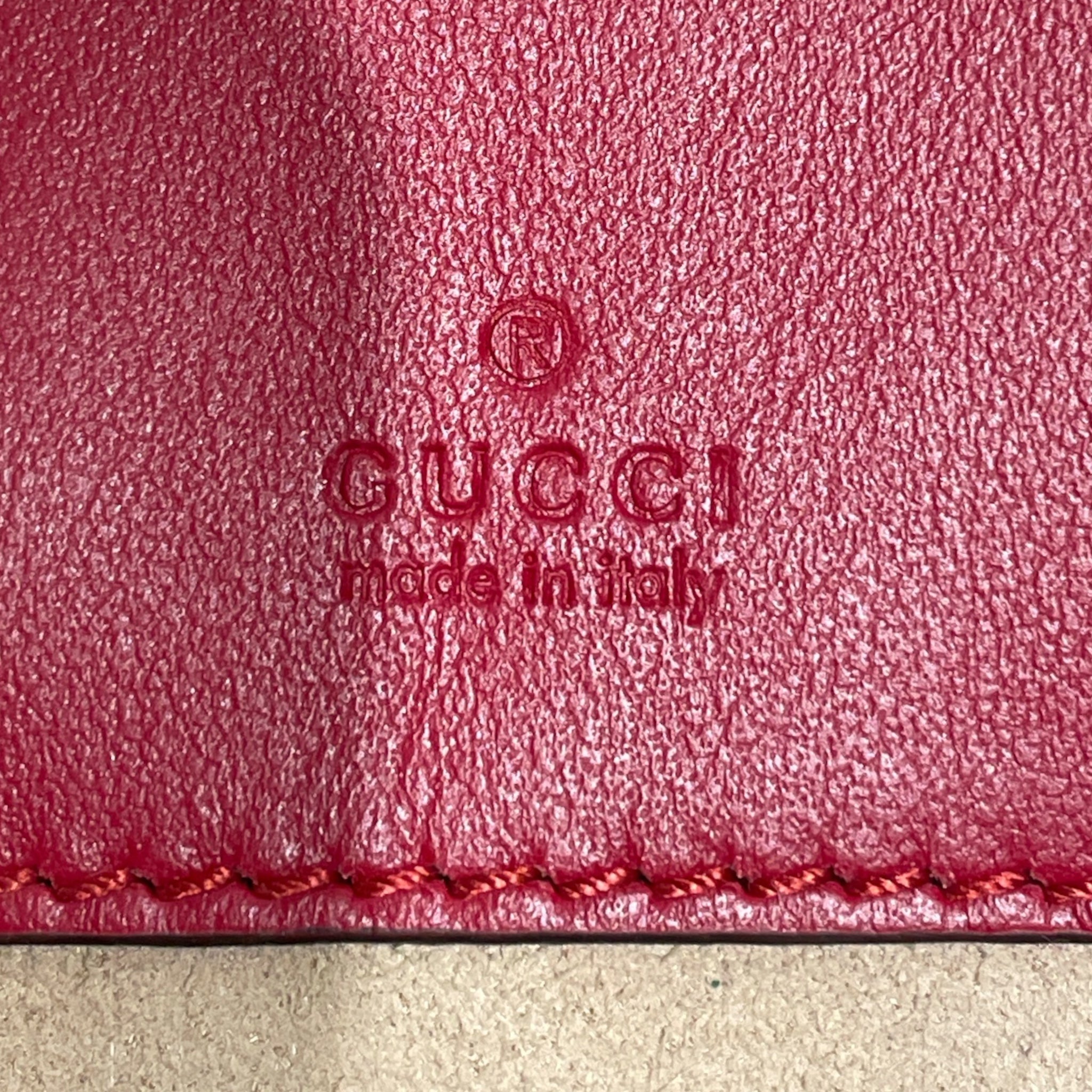 GUCCI/Cross Body Bag/RED/Marmot Red Bucket Bag view 5