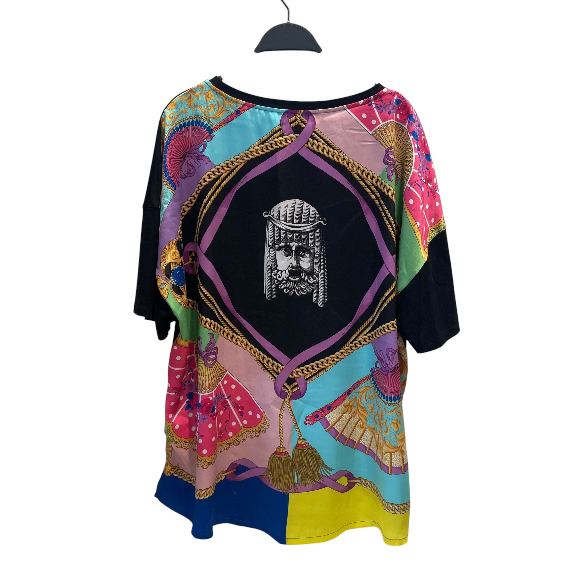GIANNI VERSACE/T-Shirt/46/Cotton/BLK/VENTAGIL BACK DESIGN view 2