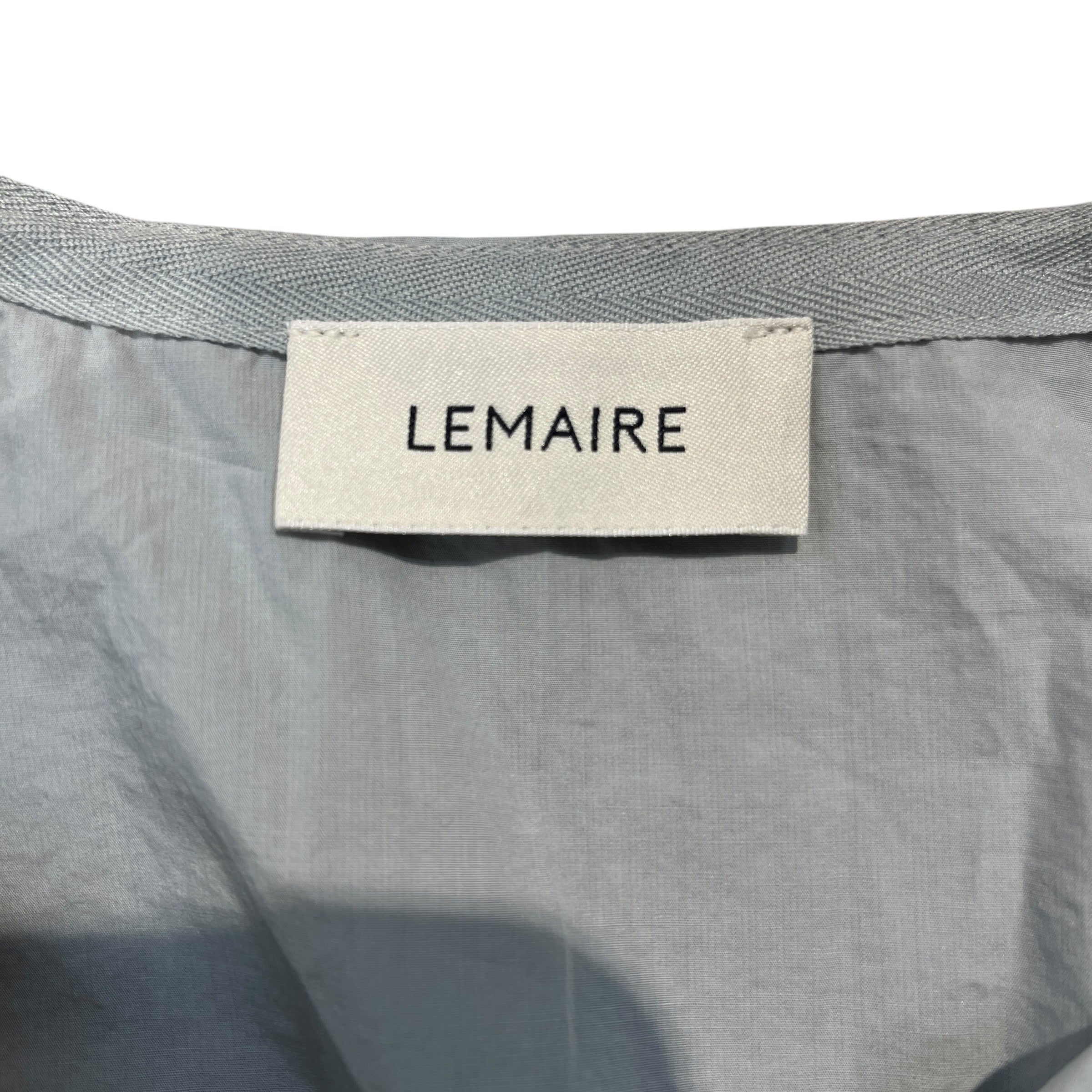 LEMAIRE/3|4S Shirt/40/Cotton/GRY/CAP SLEEVE TOP WITH SNAPS view 3