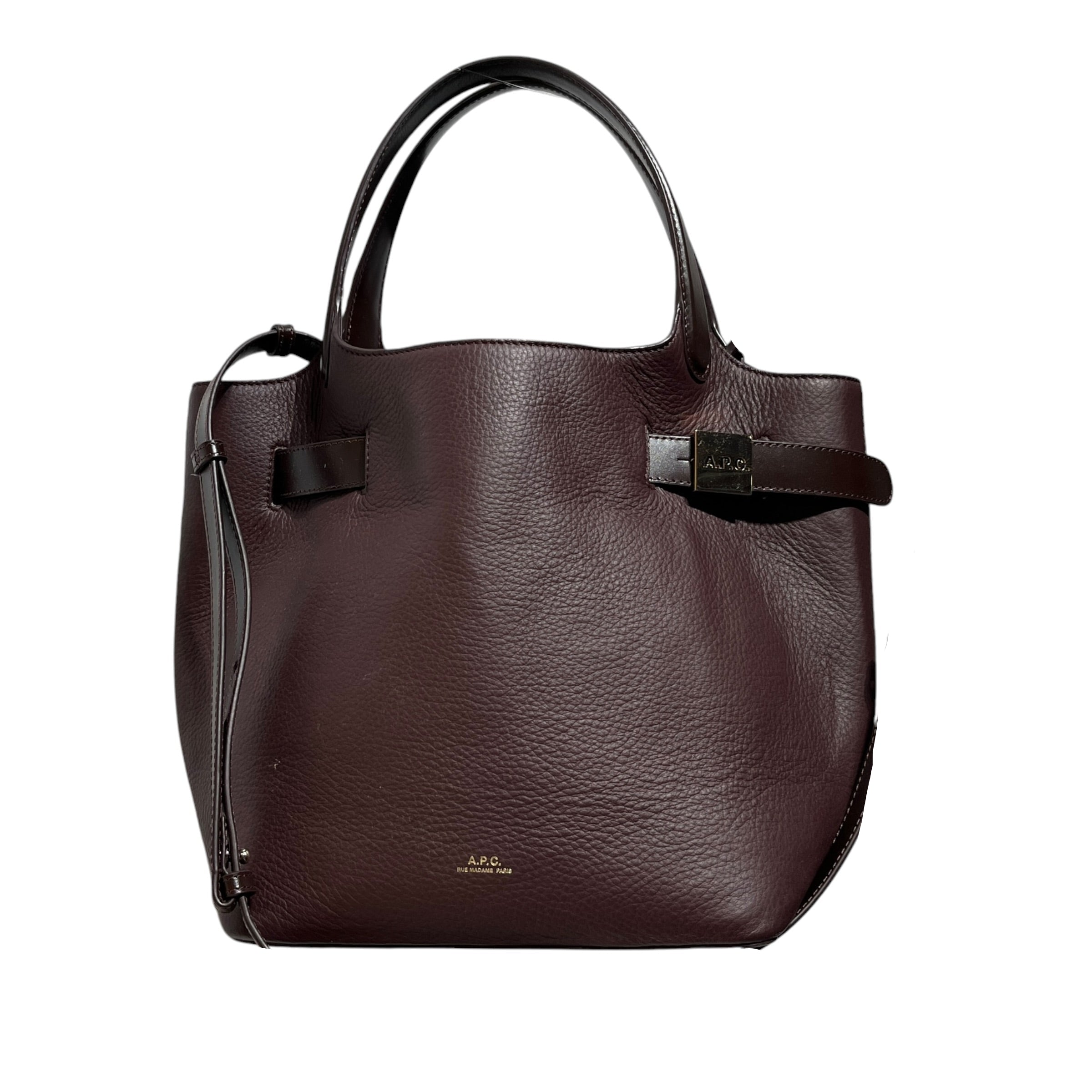 A.P.C./Hand Bag/Leather/BRW/BELT & BUCKLE view 1