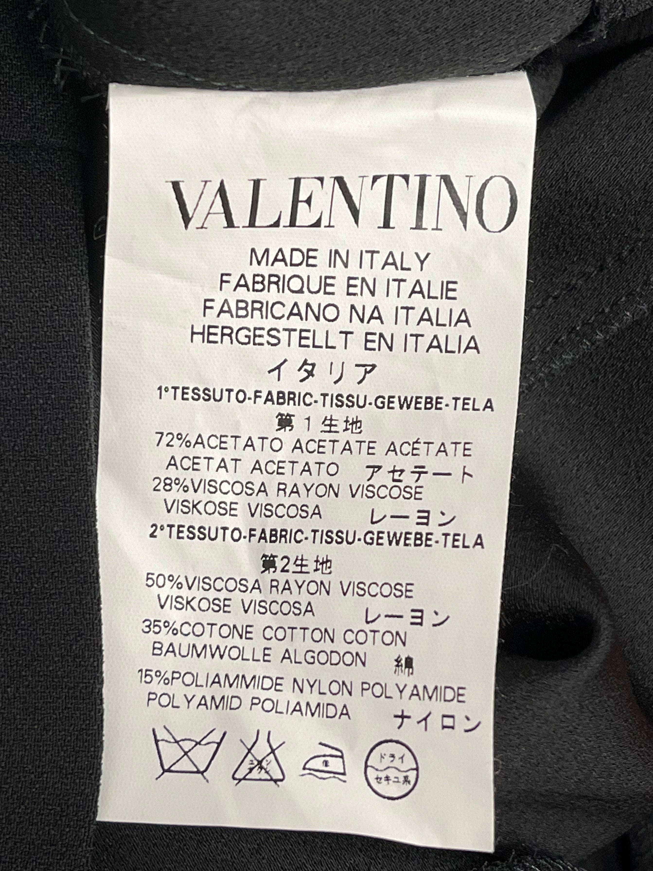 RED VALENTINO/SL Blouse/2/Acrylic/BLK/RUFFLE FRONT LACE SIDES view 4
