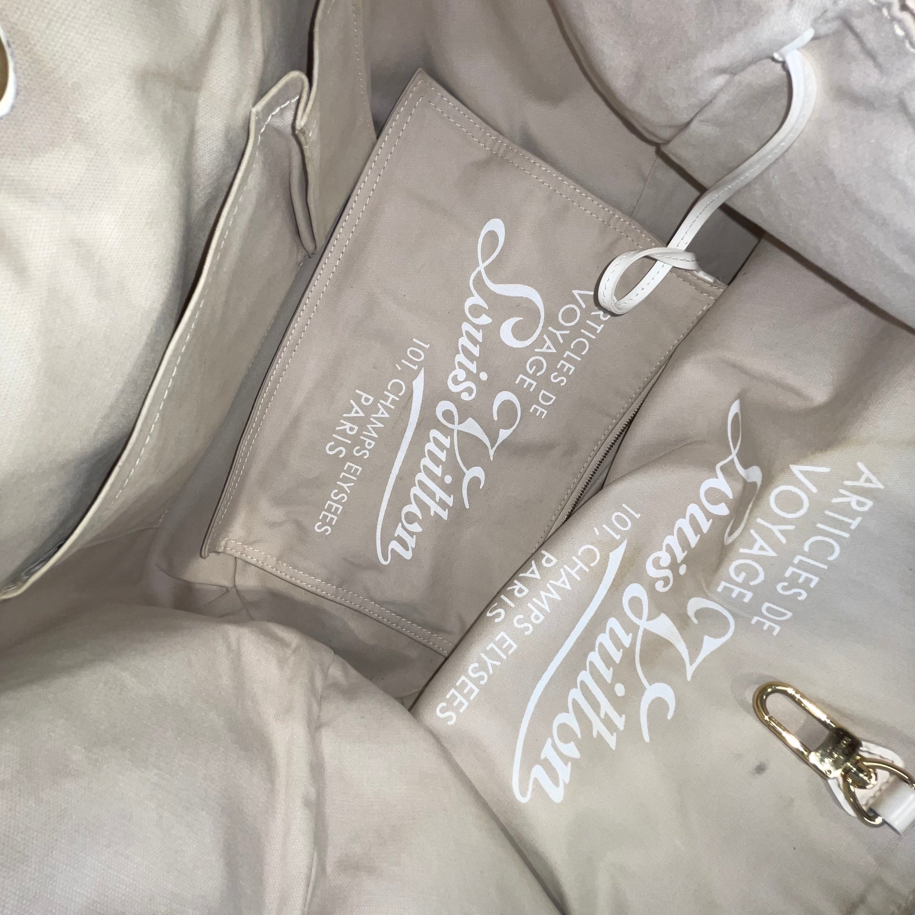 LOUIS VUITTON/Tote Bag/Monogram/CRM/MINI LIN CABAS IPANEMA view 4