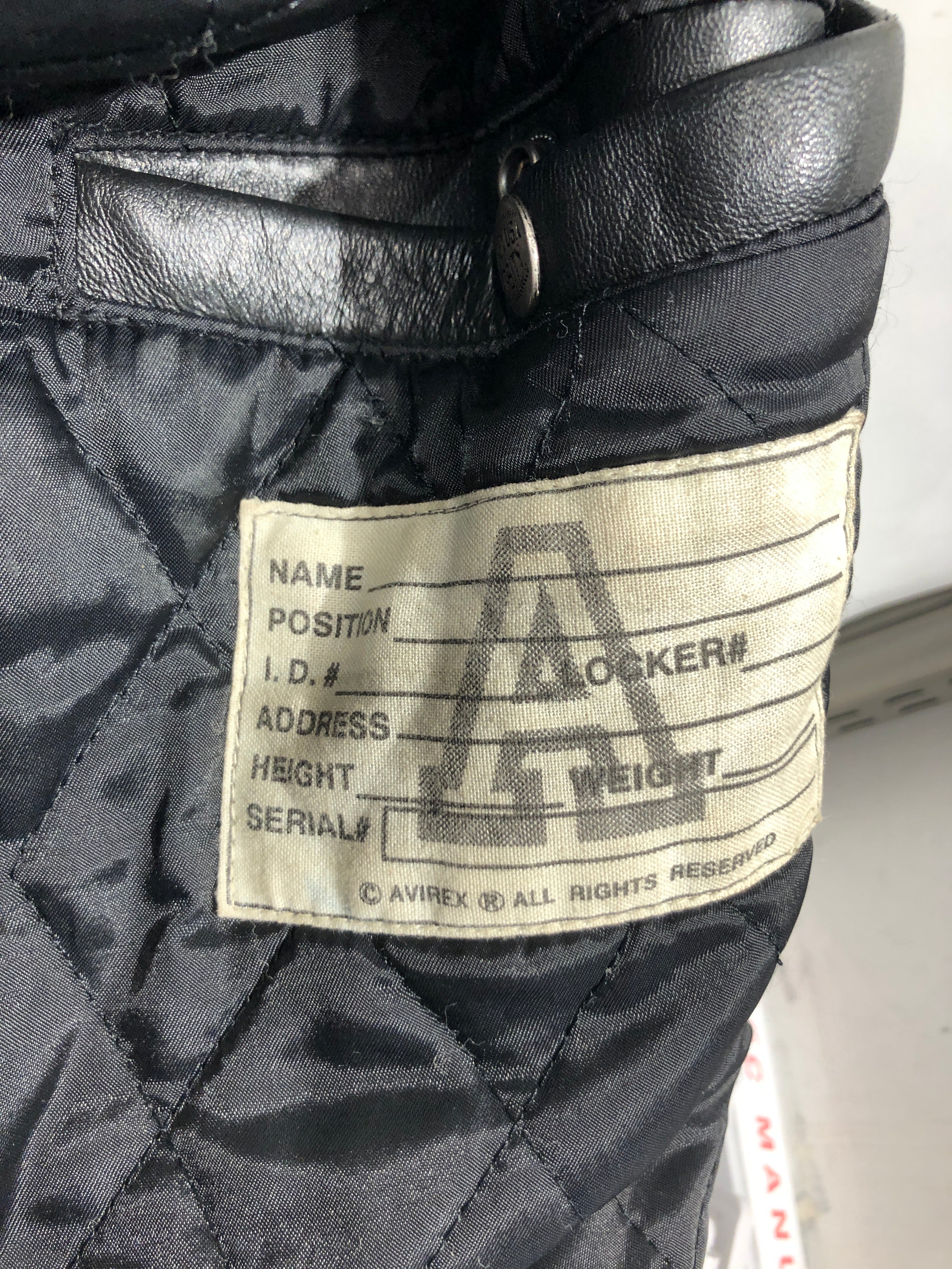 AVIREX/Leather Jkt/XXL/Leather/BLK/Black Aces multi patch Bomber view 8