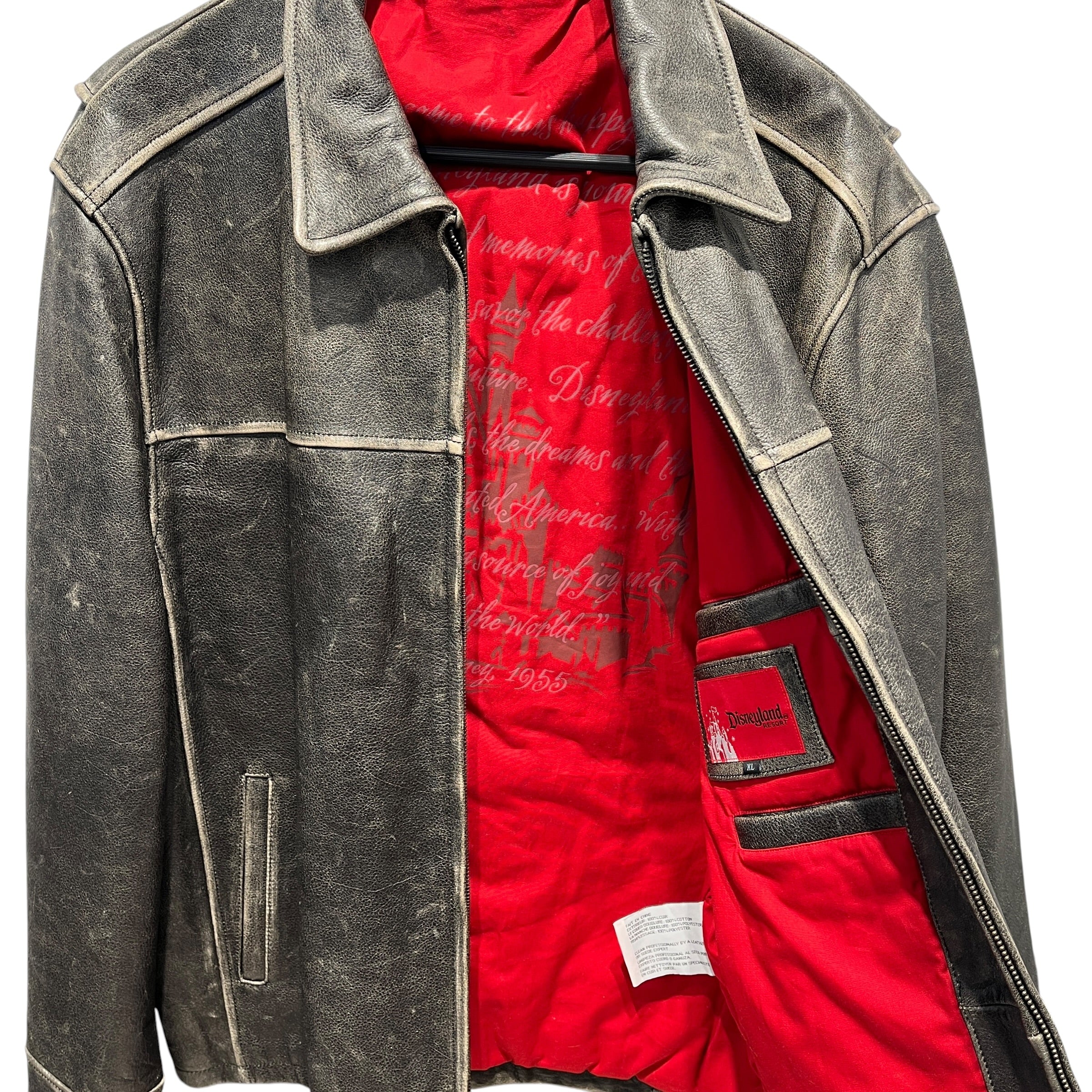 Vintage/Leather Jkt/XL/Leather/BLK/55 YEAR STAMP ON BACK view 4