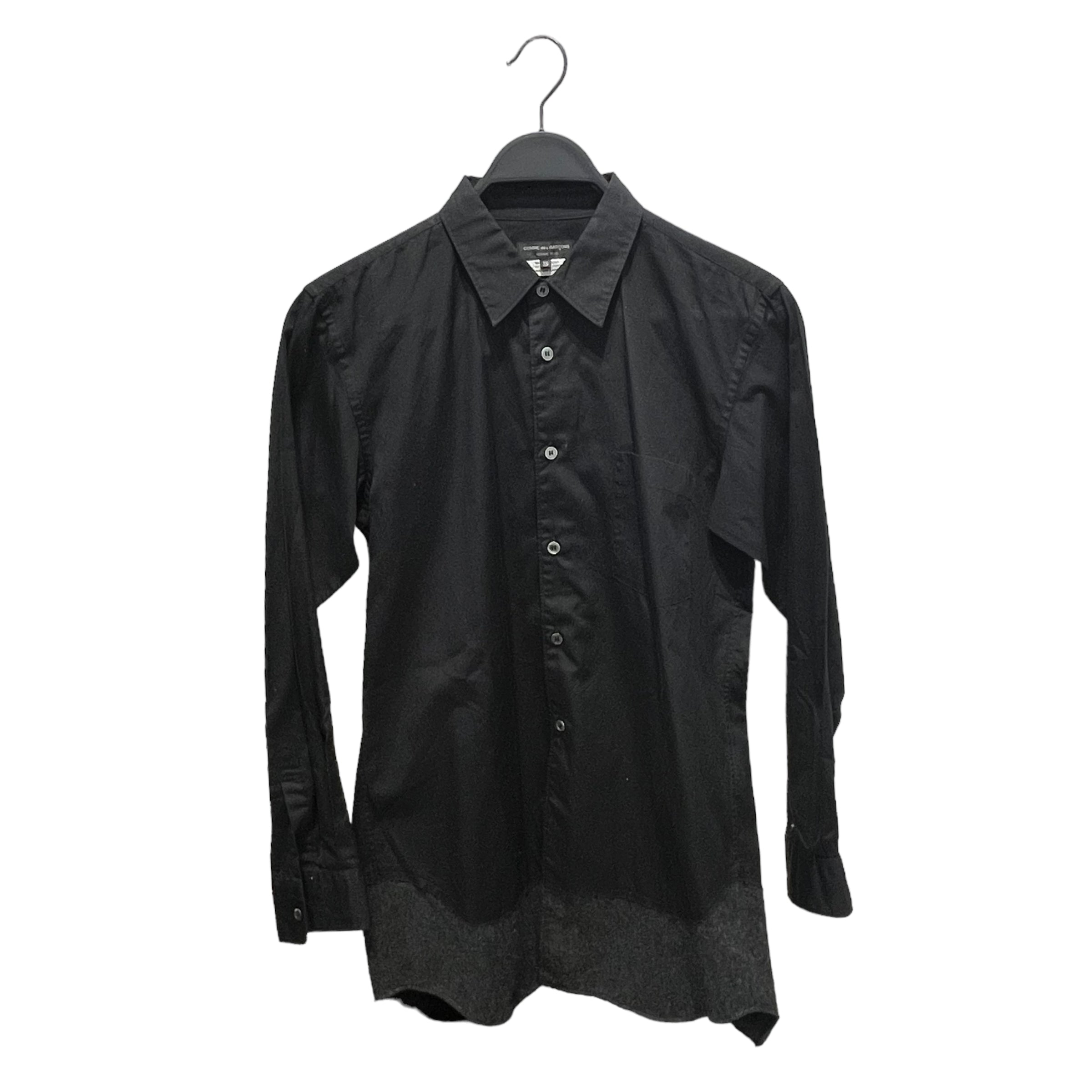 COMME des GARCONS HOMME PLUS/LS Shirt/XS/Black/Cotton/PO-B038 AD2014/PO-B038 AD2014 view 1