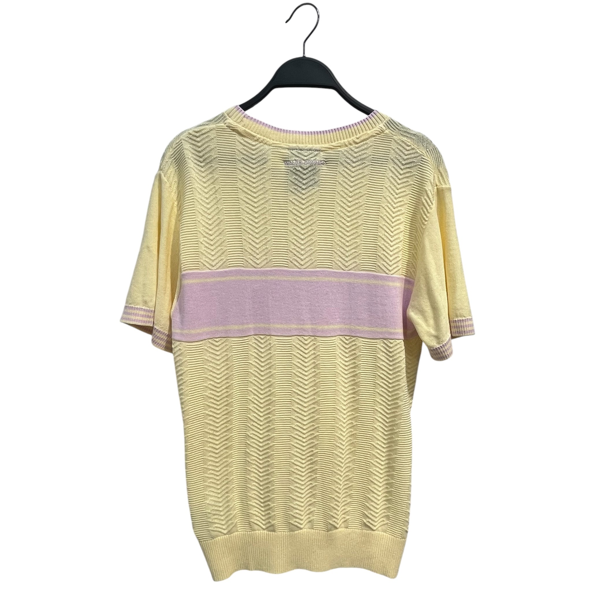 adidas/WALES BONNER/Tops/M/Stripe/Cotton/YEL/MIST SUN PASTEL KNIT TEE view 2