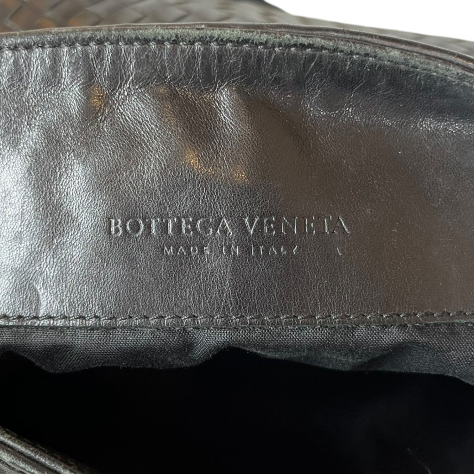 BOTTEGA VENETA/Tote Bag/Leather/BLK/Intrecciato Woven Bag view 7