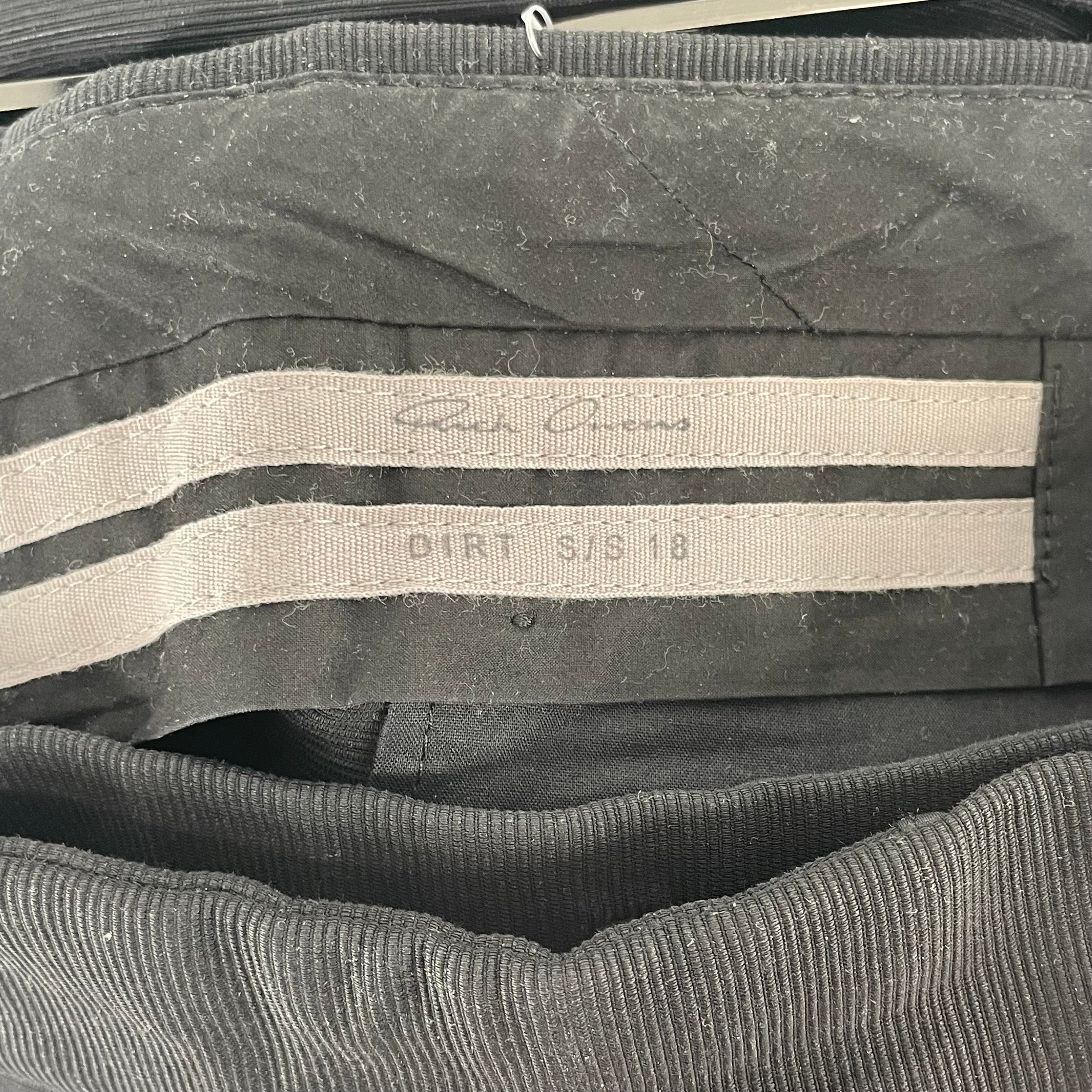 Rick Owens/Straight Pants/40/Cotton/BLK/DIRT SS18 | WIDE LEG| view 3