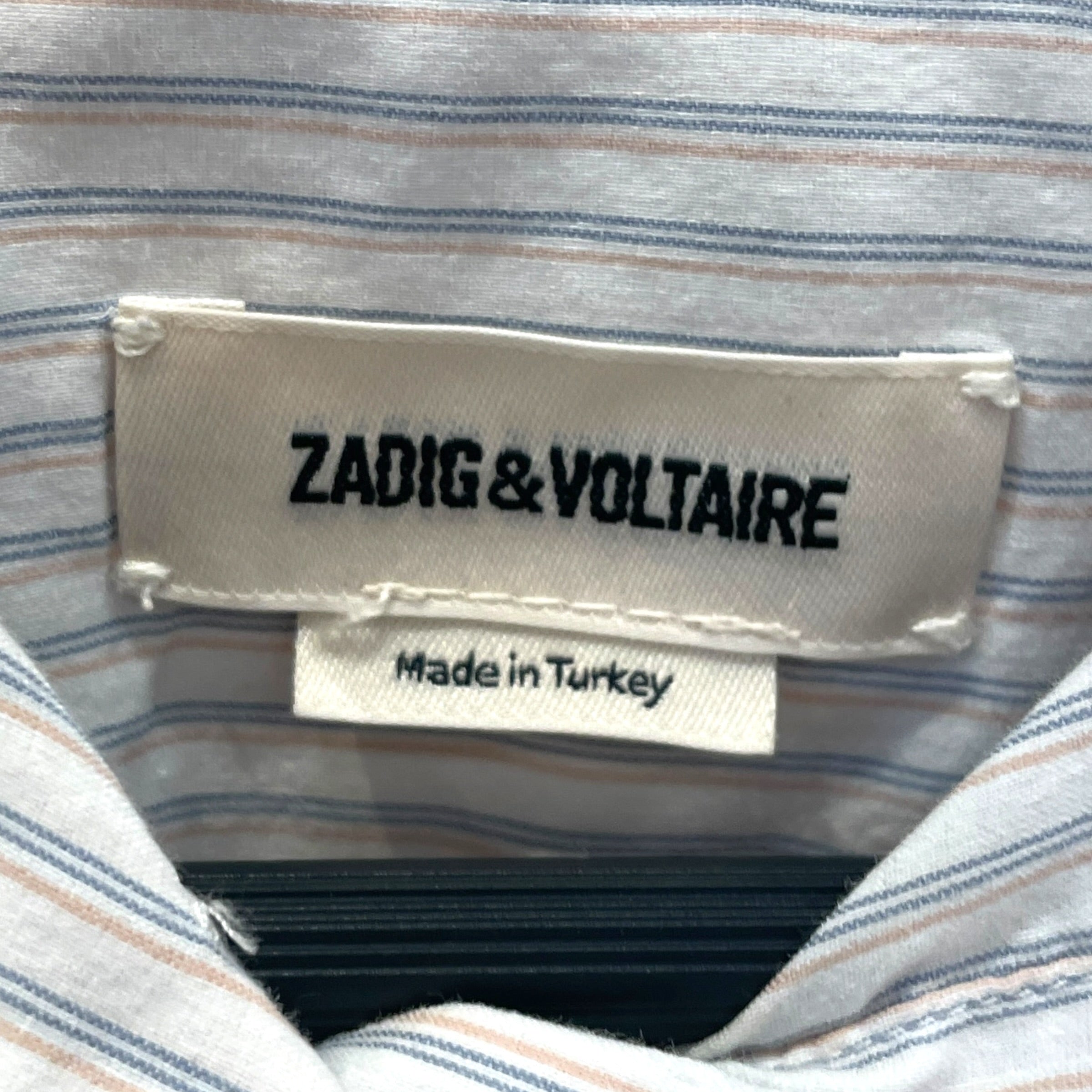 Zadig&Voltaire/LS Shirt/S/Stripe/Cotton/WHT/ view 3