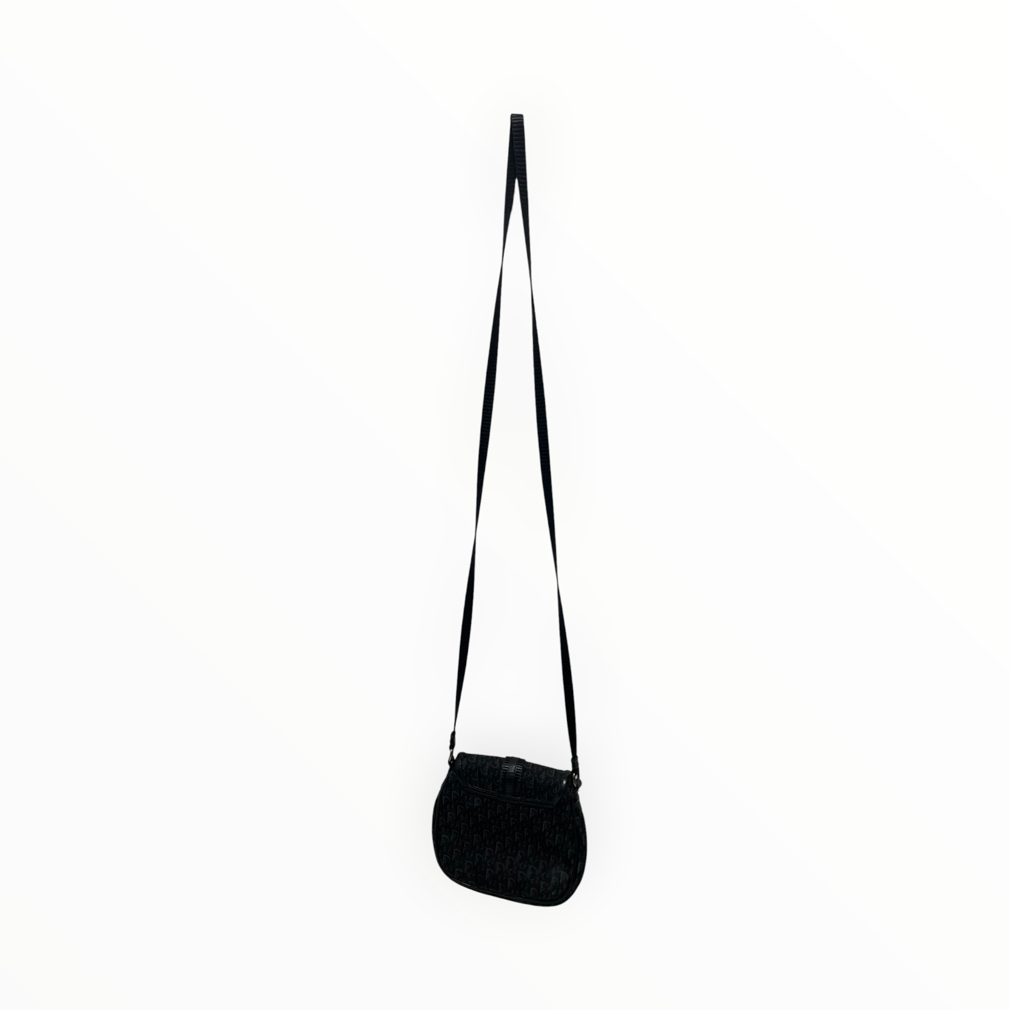 Christian Dior/Cross Body Bag/Monogram/BLK/crossbody buckle pouch view 2