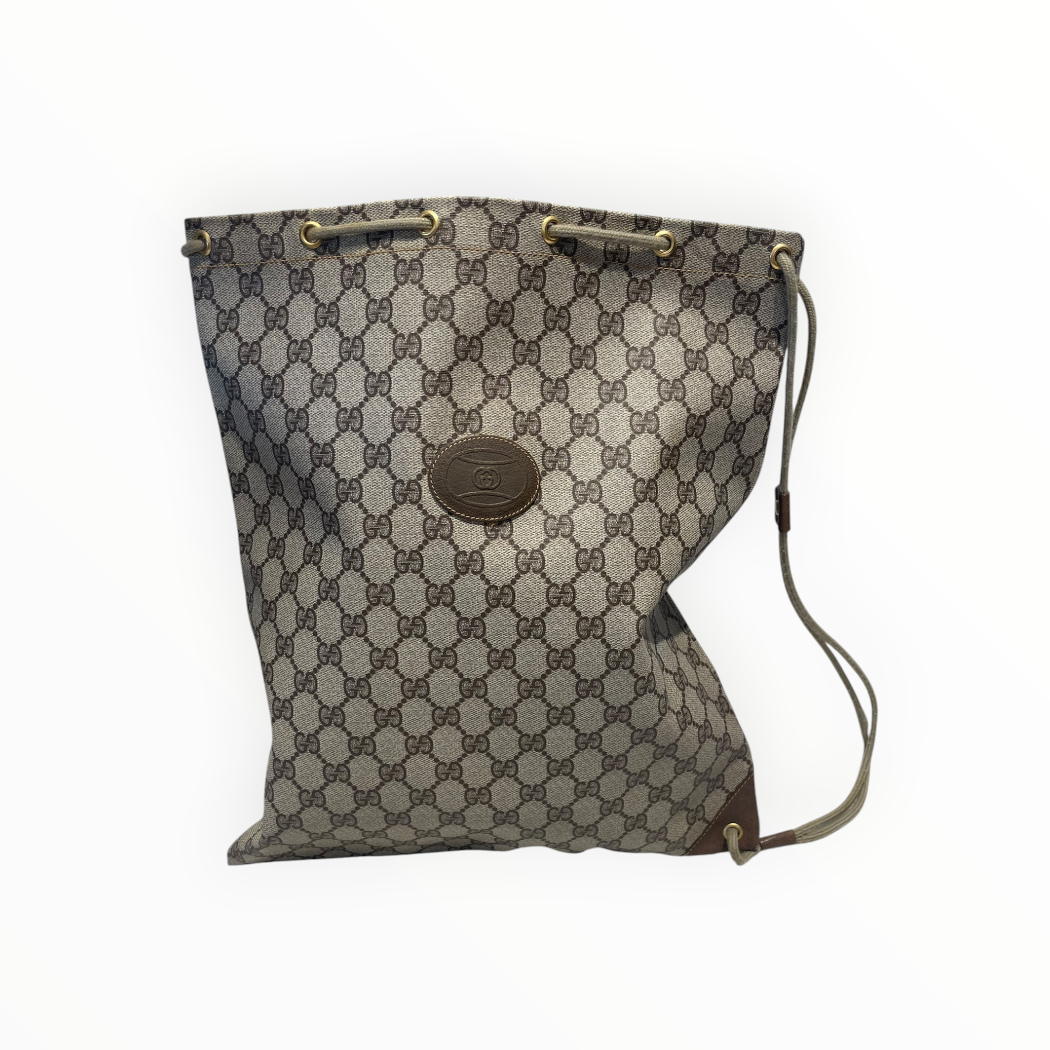 GUCCI/Backpack/Monogram/Leather/BRW/Gucci GG Drawstring view 1