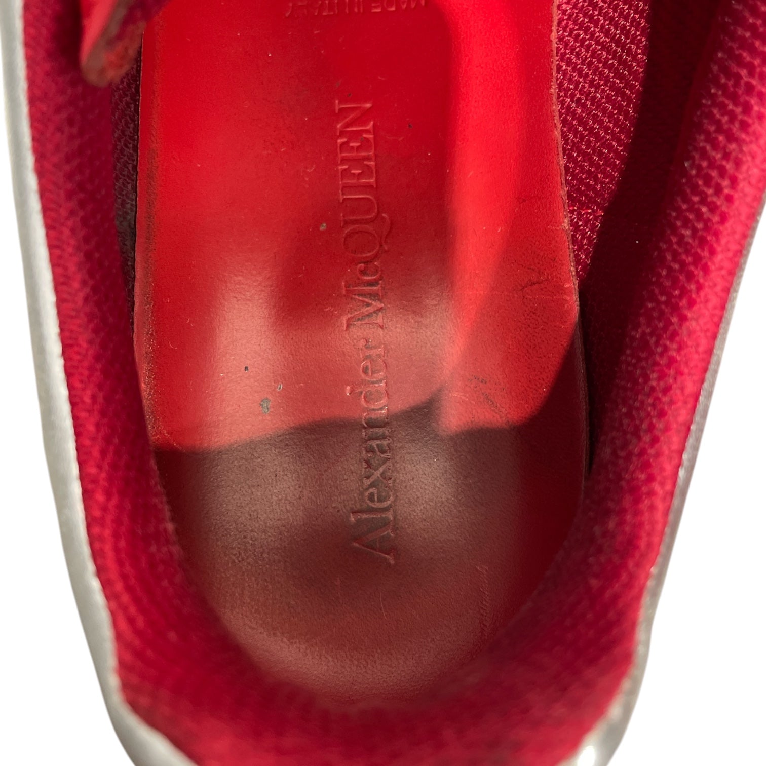 Alexander McQueen/Low-Sneakers/EU 42/Leather/RED/ view 3
