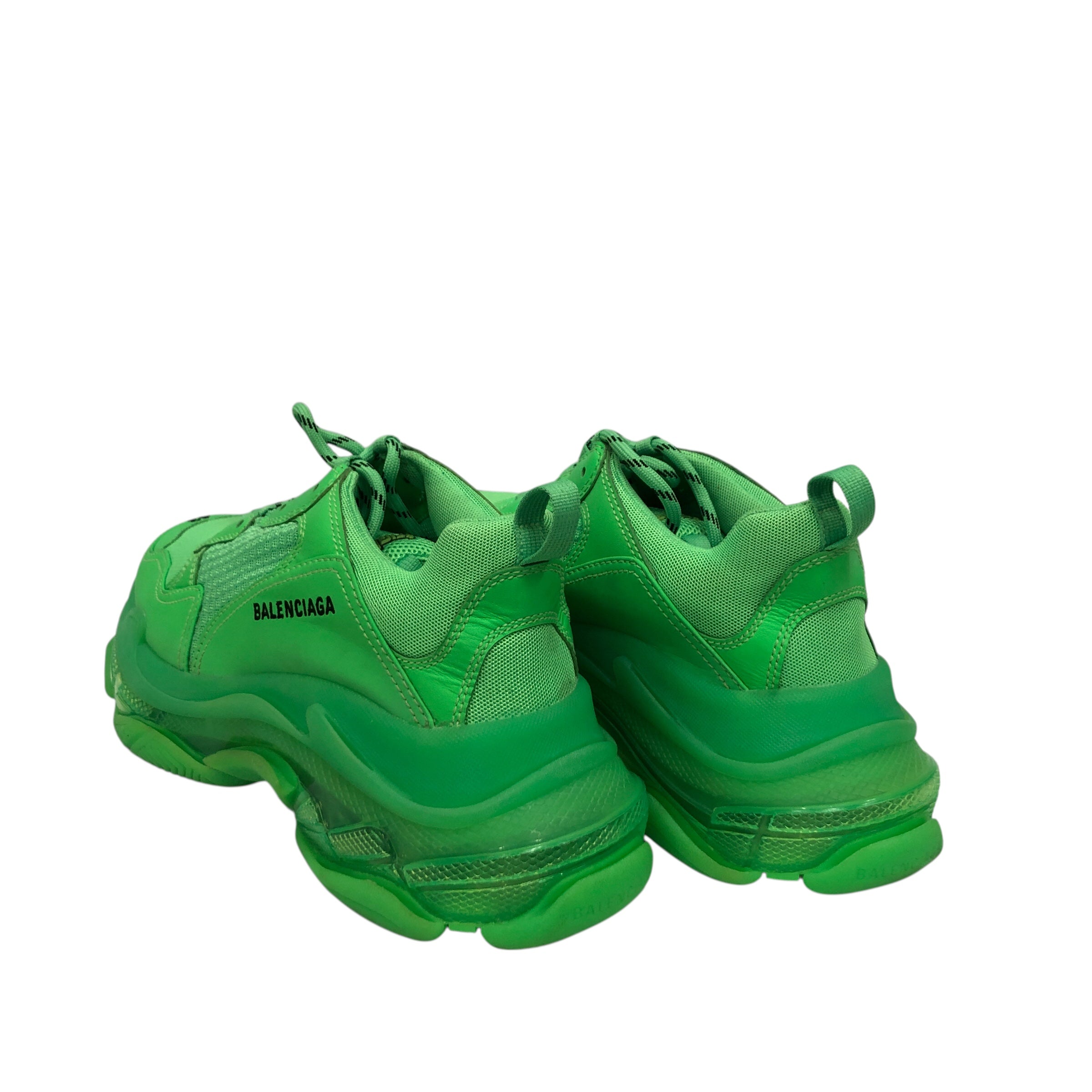 BALENCIAGA/Low-Sneakers/EU 42/Cotton/GRN/triple s bright green view 2
