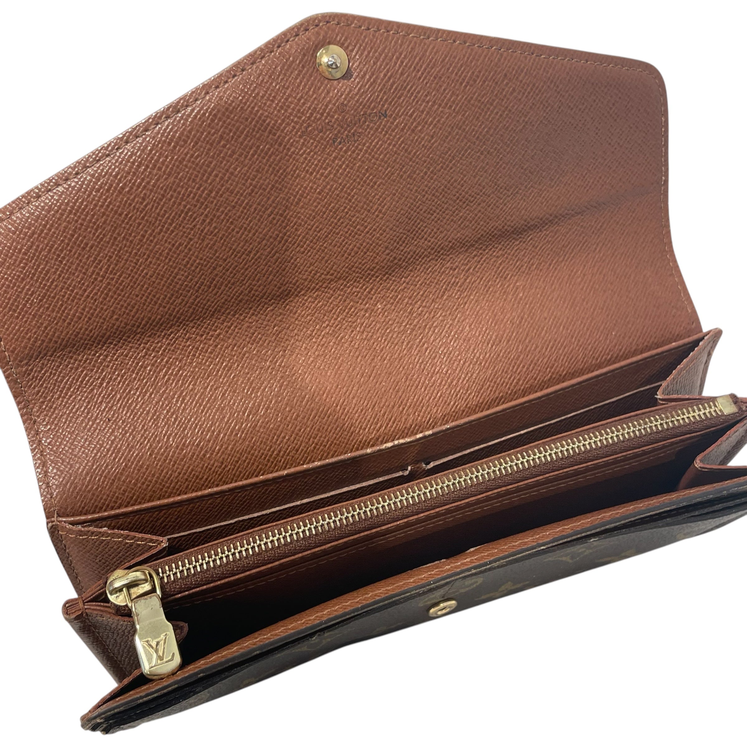 LOUIS VUITTON/Wallet/Monogram/Leather/BRW/L's/2013 Sarah wallet view 4