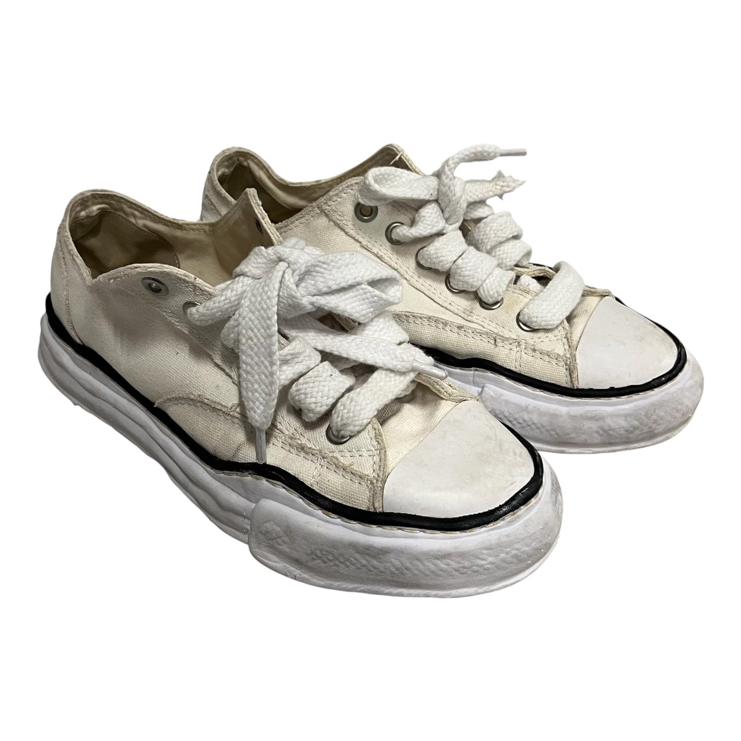 MIHARA YASUHIRO/Low-Sneakers/EU 42/Cotton/CRM/ view 1