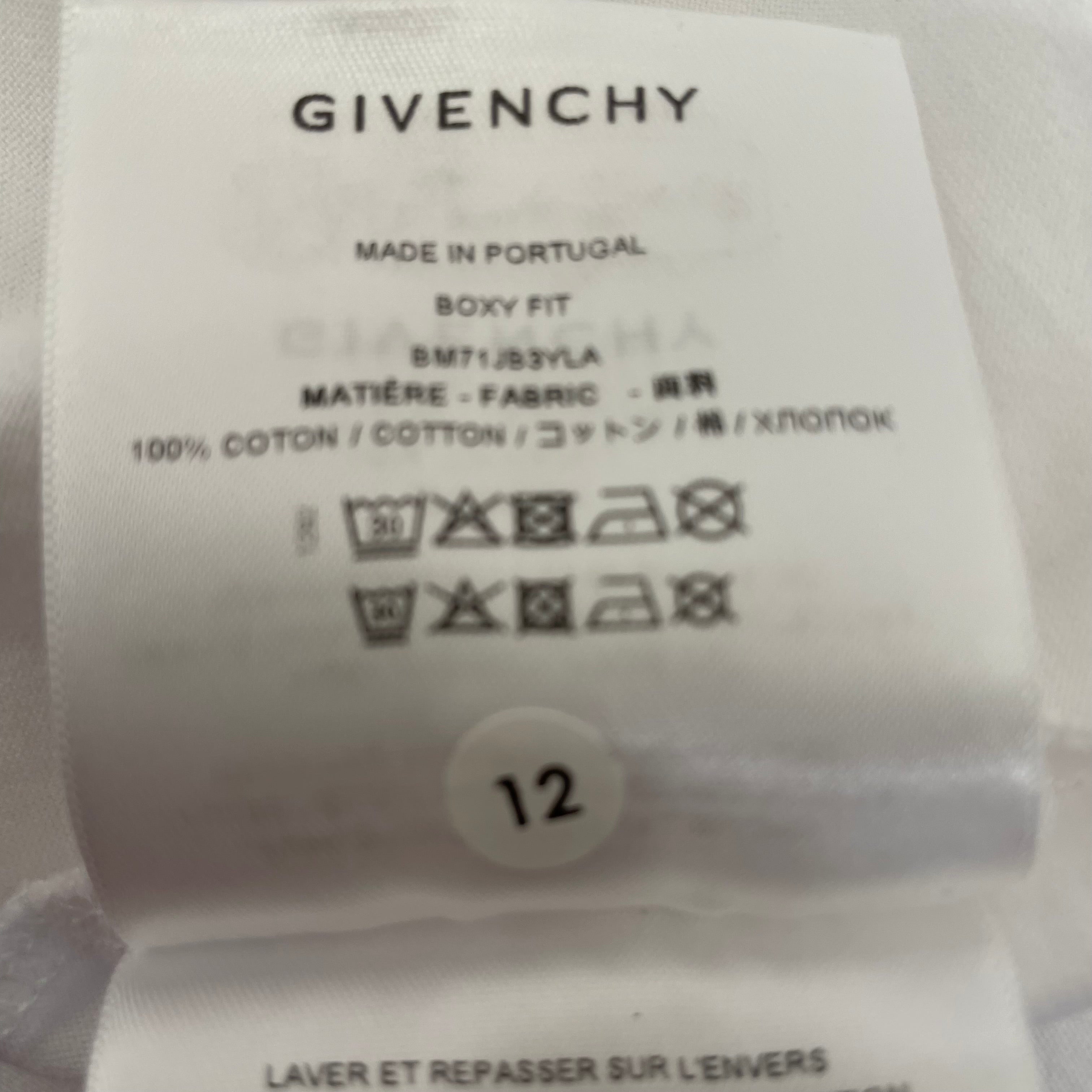 GIVENCHY/T-Shirt/L/Cotton/WHT/GVCY FLORAL PRINTED CREWNECK view 4
