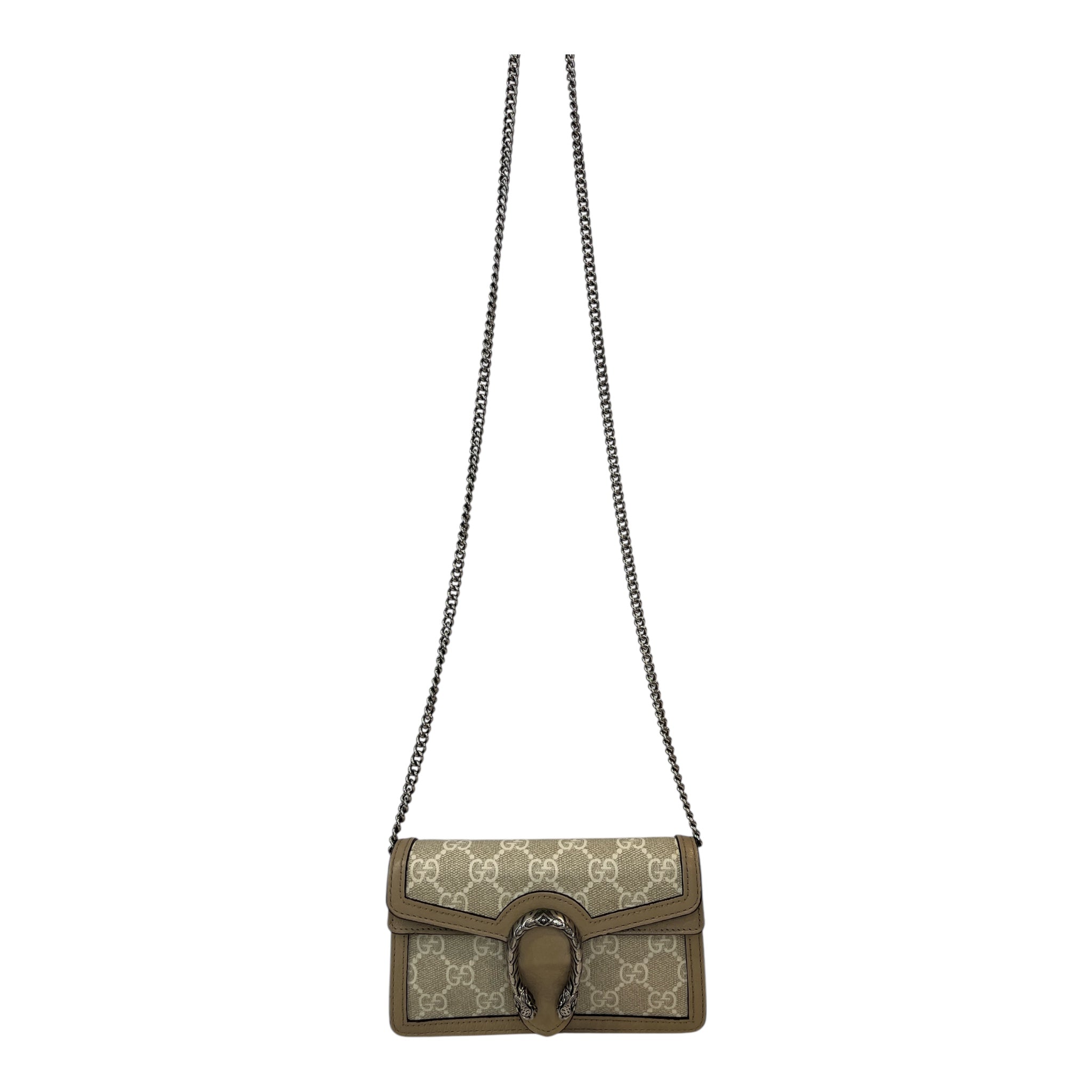 GUCCI/Cross Body Bag/Monogram/CRM/SUPREME DIONYSUS MINI view 4