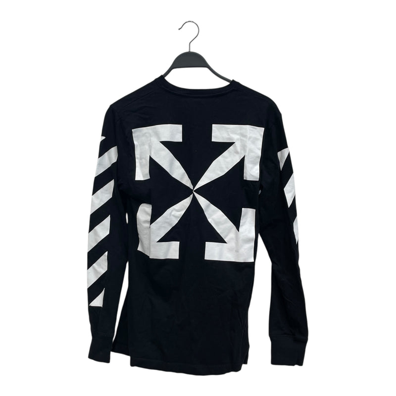 OFF-WHITE/LS Shirt/S/Cotton/BLK/Graphic/MONA LISA X LOGO ON BACK