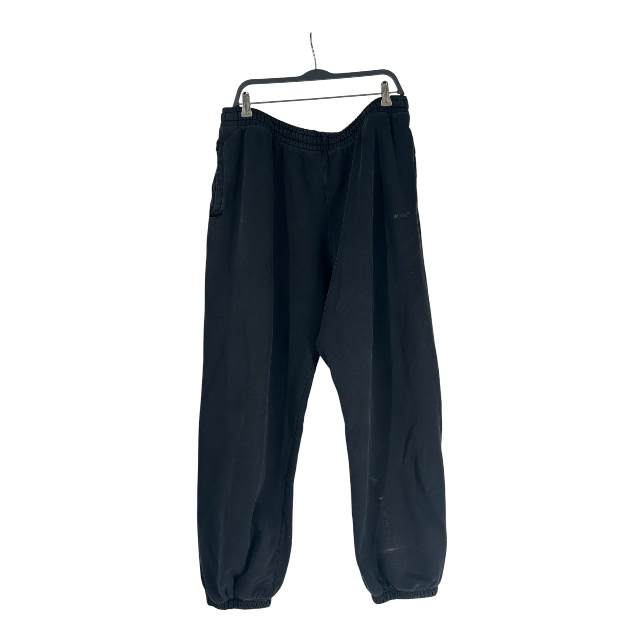 OFF-WHITE/Straight Pants/XXL/Cotton/BLK/DOUBLE BLACK SWEATS view 1