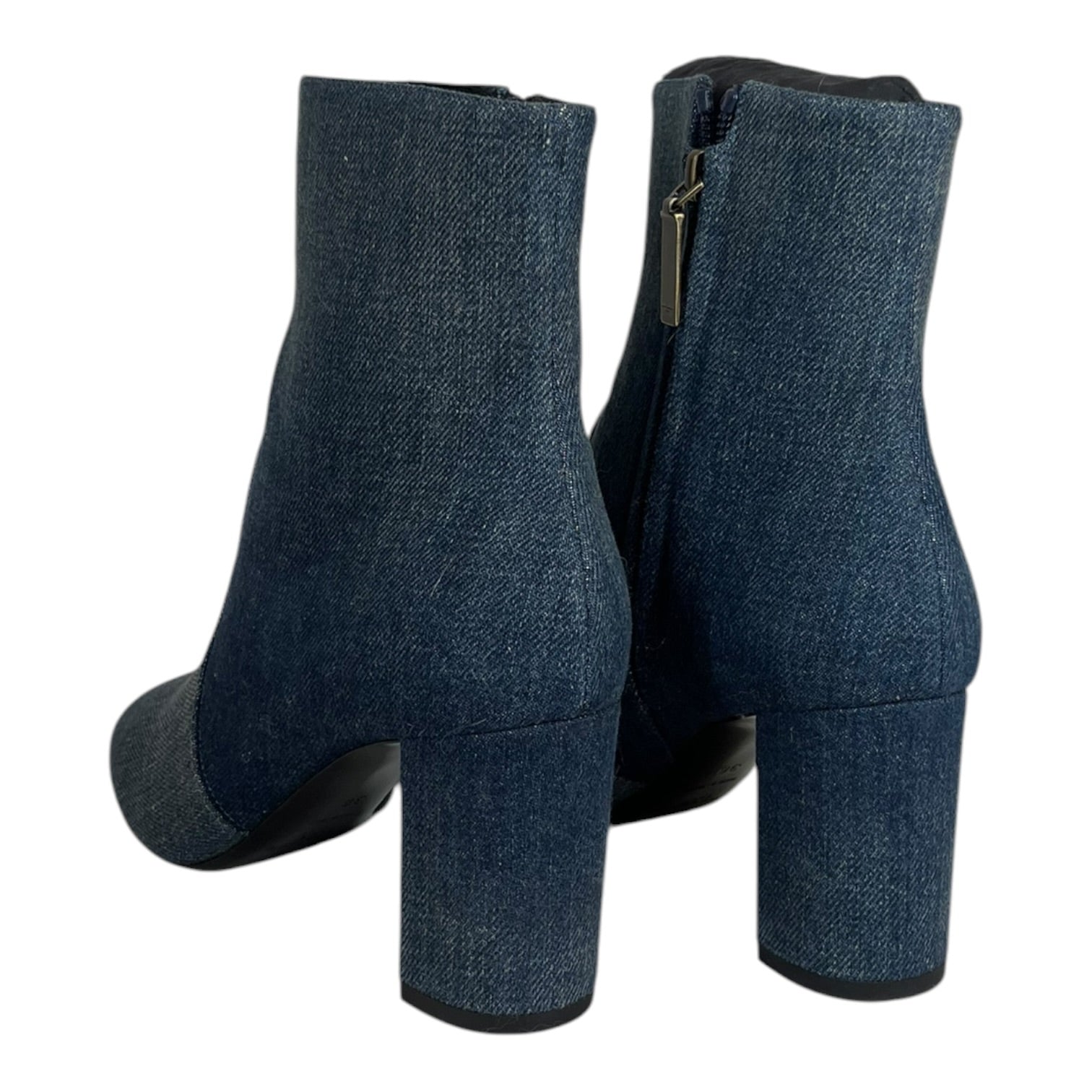 SAINT LAURENT/Booties/EU 36/Denim/IDG/TWO-TONE DENIM BOOTS view 2