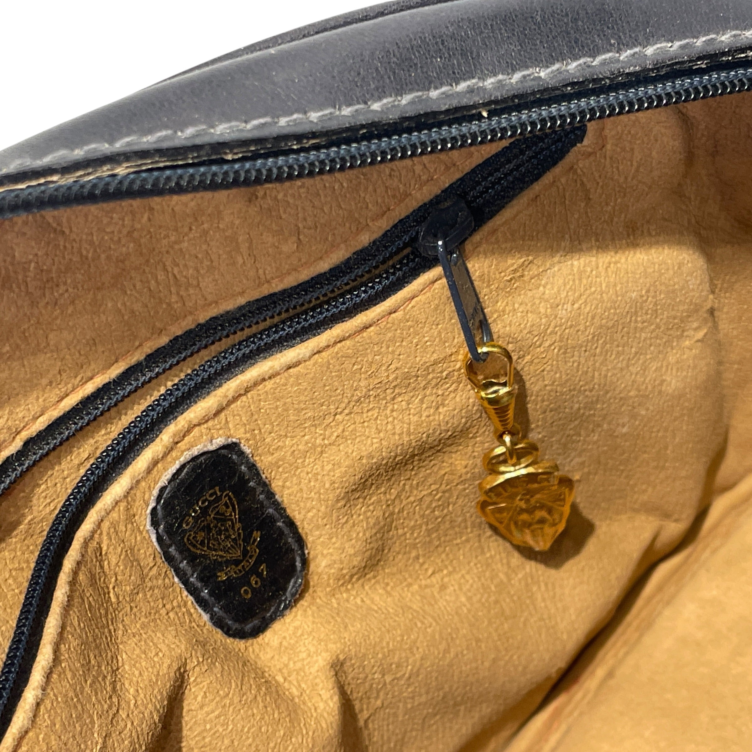 GUCCI/Bag/Monogram/Cotton/BLU/1980's Boston Bag view 5