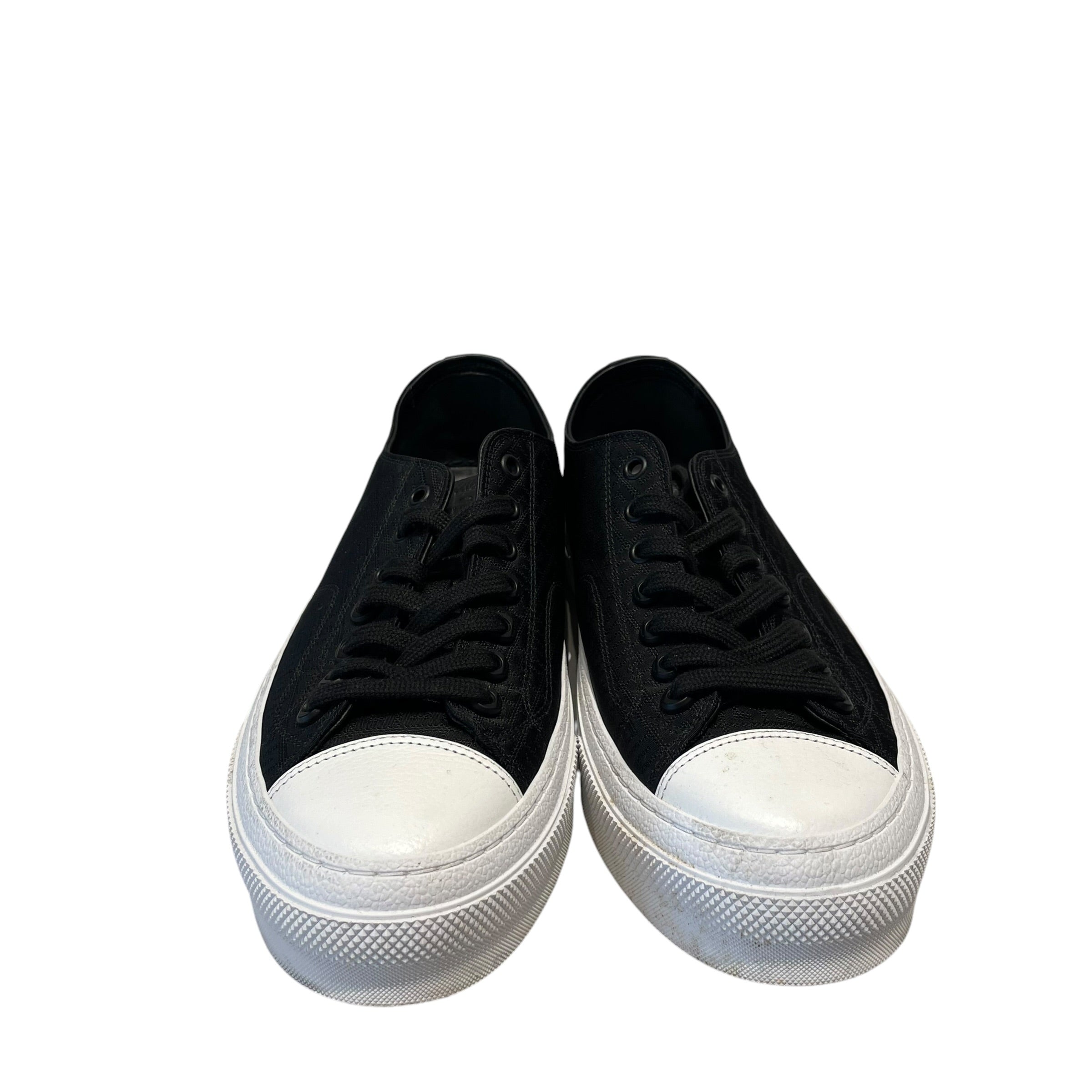 GIVENCHY/Low-Sneakers/US 9/Monogram/Cotton/BLK/city low sneaker view 2
