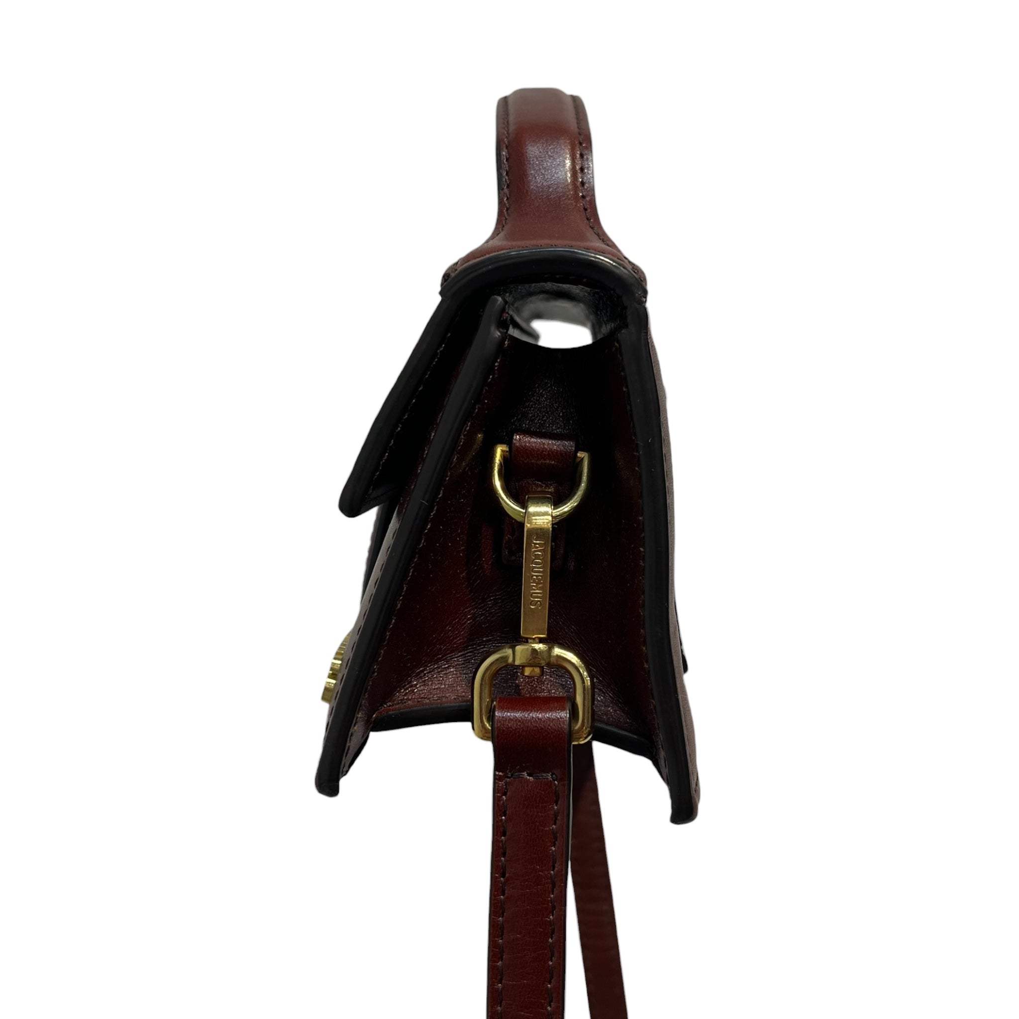 JACQUEMUS/Cross Body Bag/Leather/BRW/LE BAMBINO GOLD HARDWARE view 5