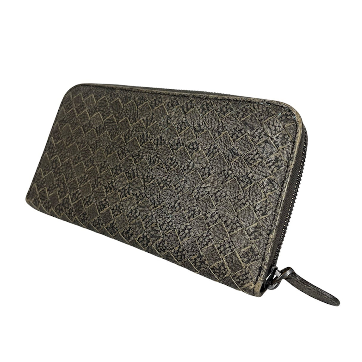BOTTEGA VENETA/Long Wallet/Leather/BRW/MULTI-LEATHER INTRECCIATO view 1