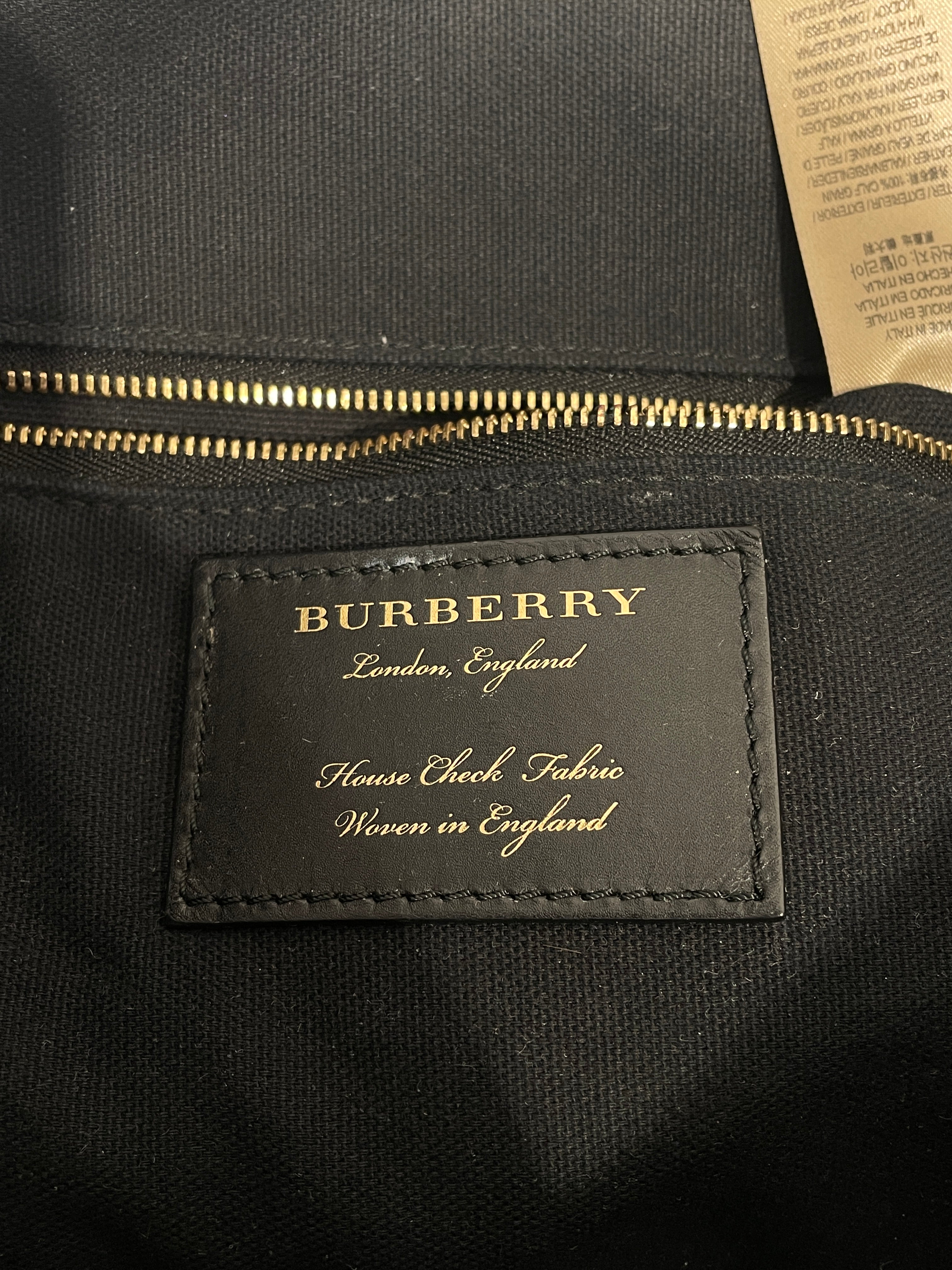 BURBERRY/Tote Bag/Leather/BLK/ view 3