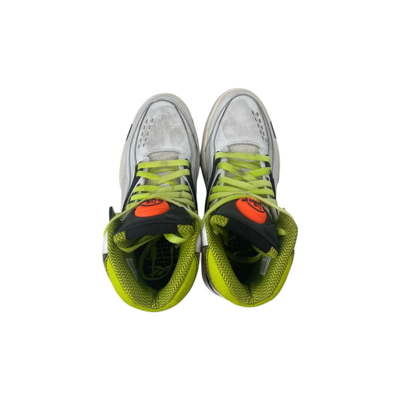 Maison Margiela/Reebok/Hi-Sneakers/US 7/Leather/WHT/TWILIGHT ZONE PUMPS GREEN
