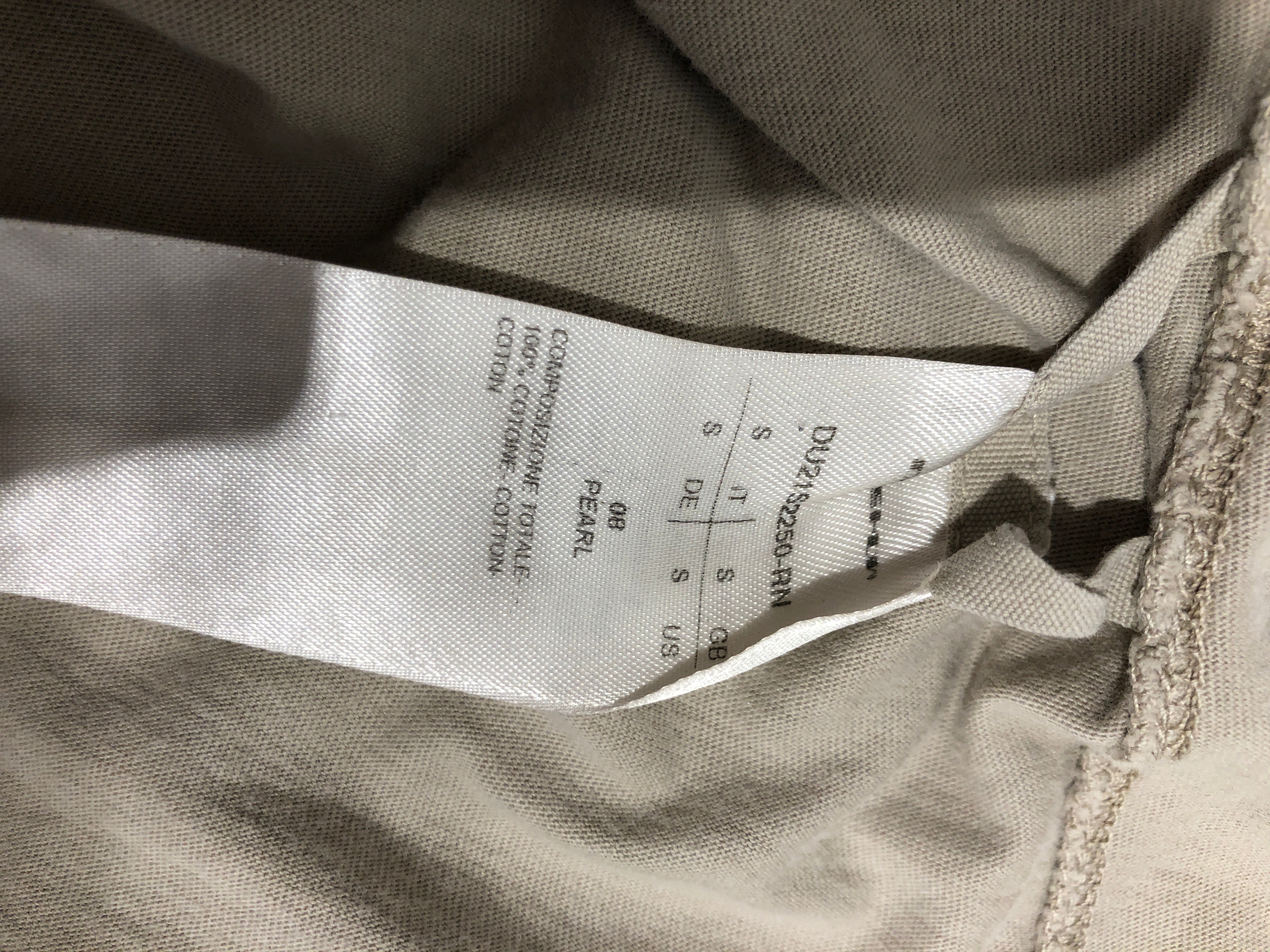 RICK OWENS DRKSHDW/T-Shirt/S/Cotton/BEG/PEARL T SHIRT view 5