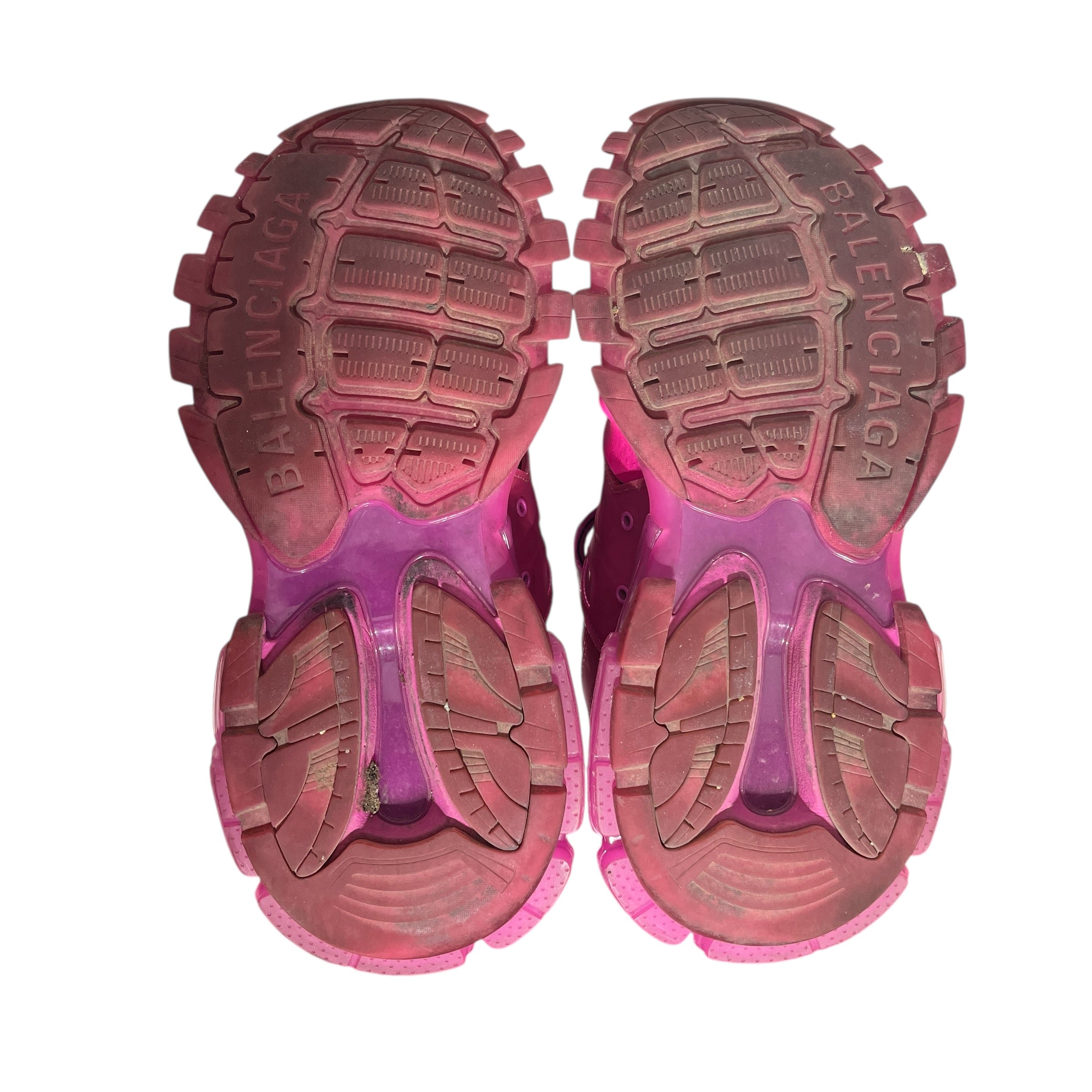 BALENCIAGA/Low-Sneakers/US 12/Cotton/PNK/TRACK CLEAR SOLE DARK PINK view 9