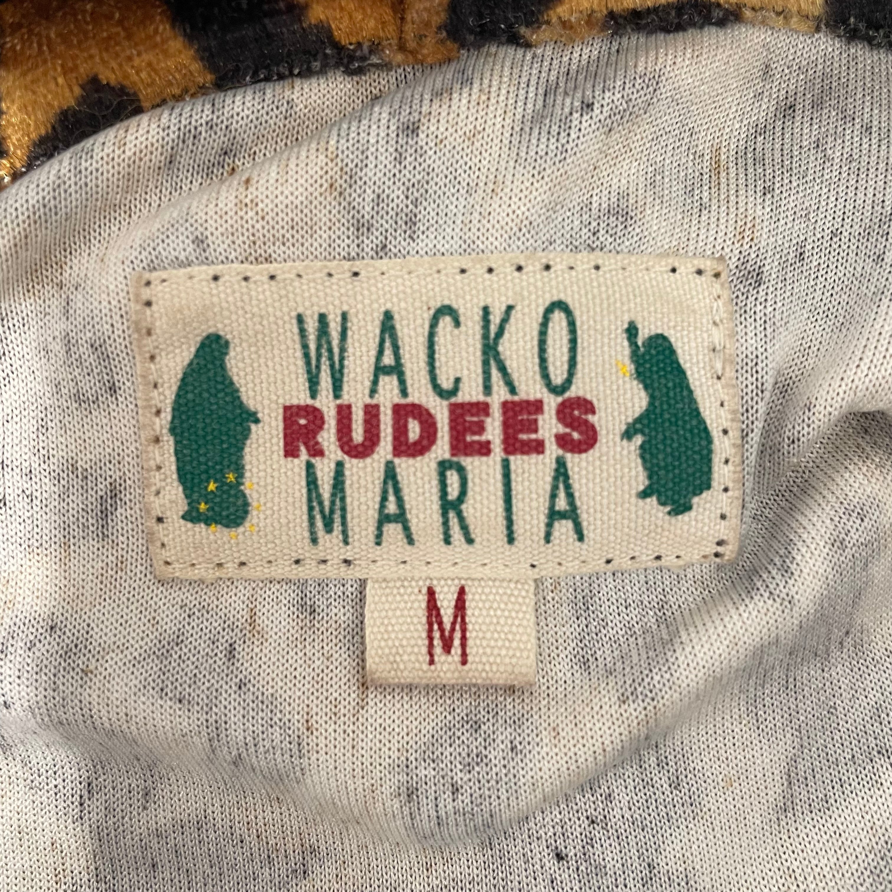 WACKO MARIA/Zip Up Hoodie/M/Leopard/Velour/CML/VELVET ZIP UP SYNCHED WAIST view 3