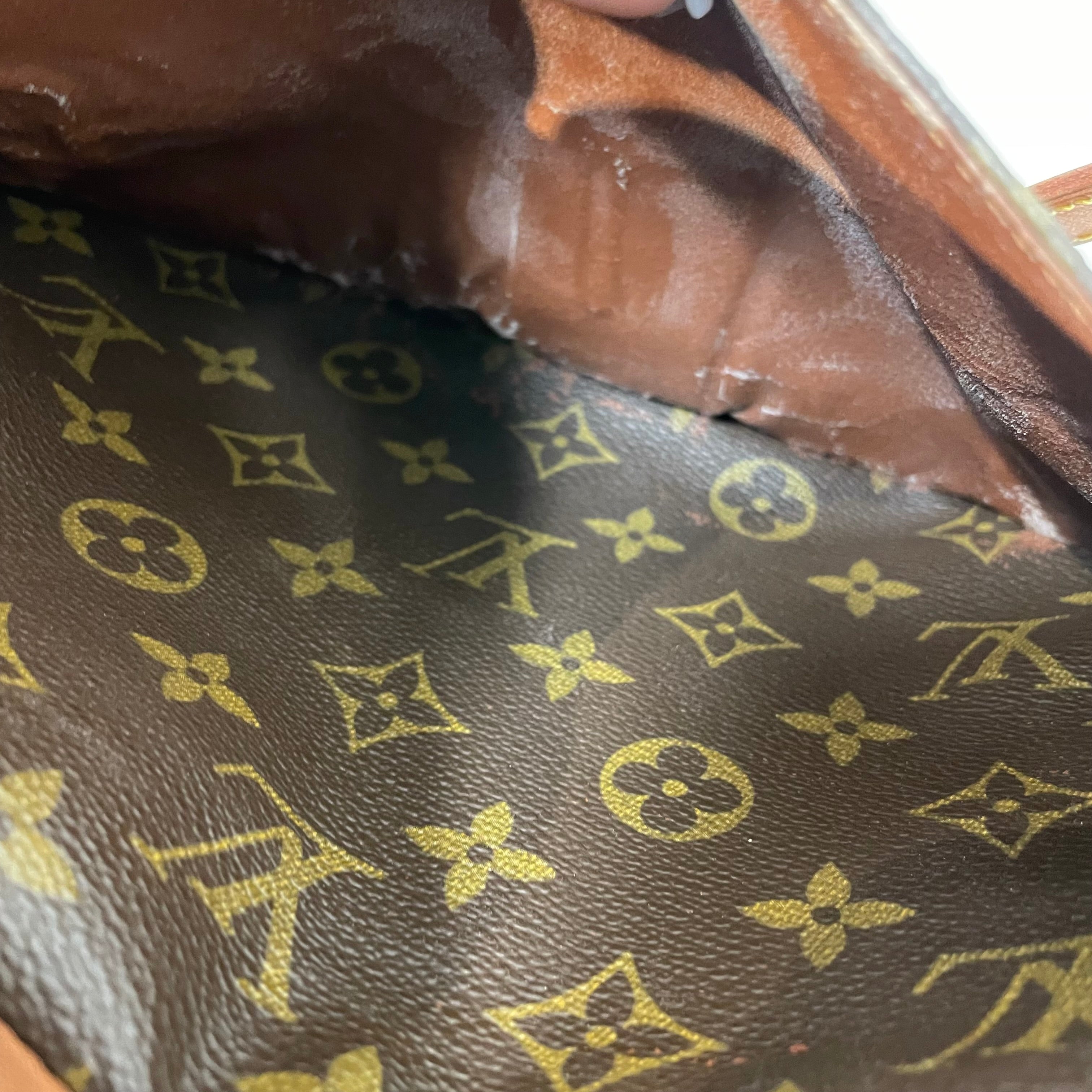LOUIS VUITTON/Cross Body Bag/Monogram/Leather/BRW/jeune fille crossbody view 7