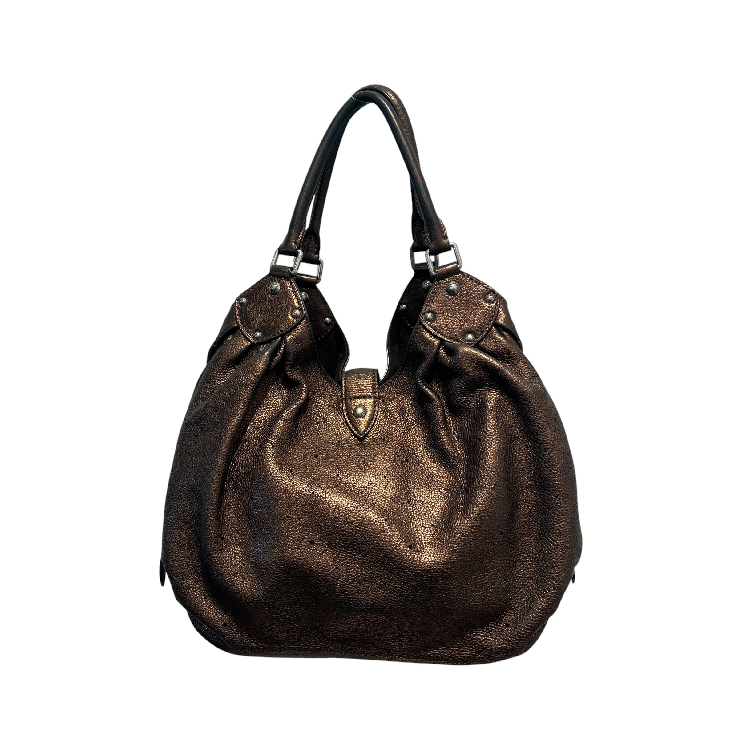 LOUIS VUITTON/Bag/OS/Leather/BRW/MAHINA HOBO BAG view 2