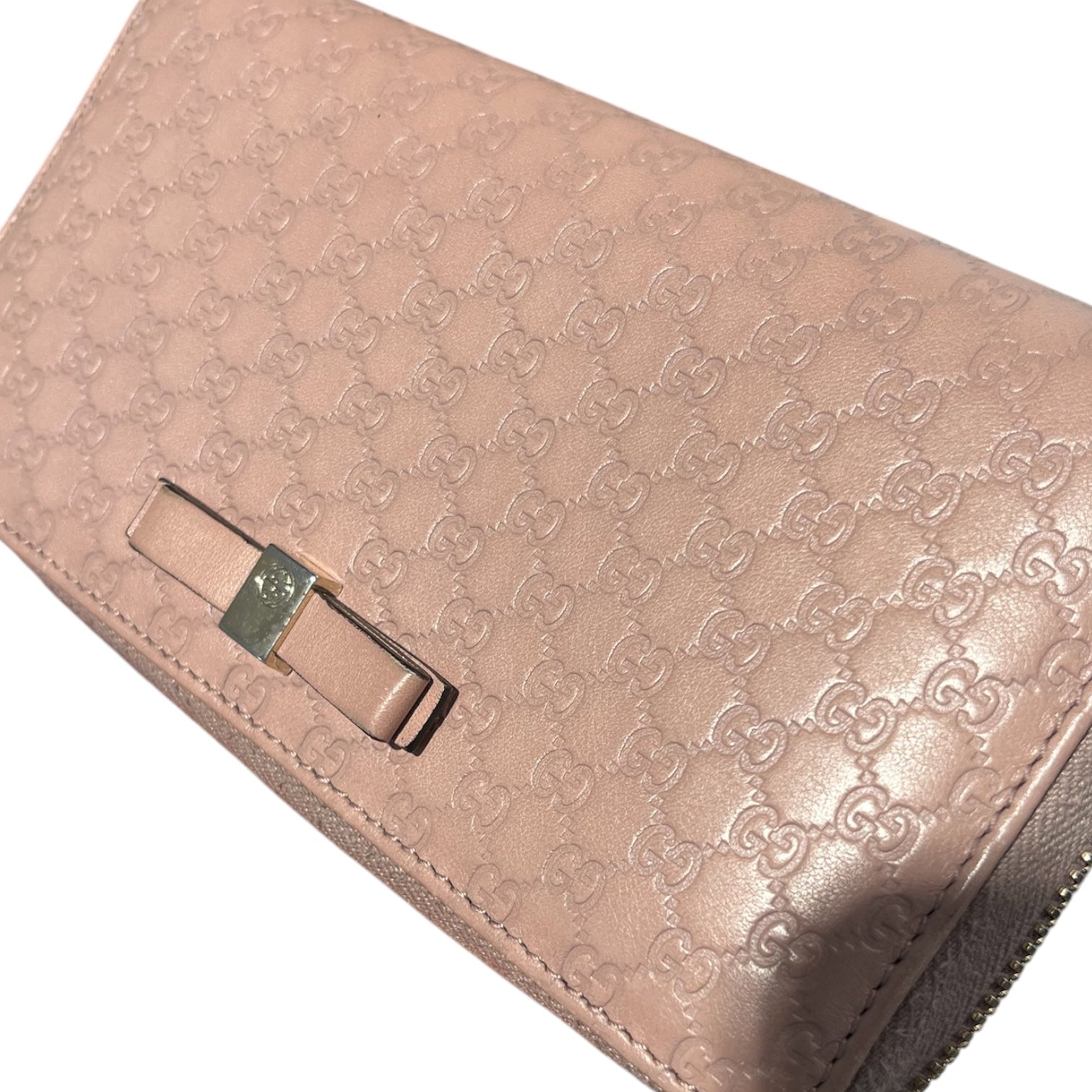 GUCCI/Long Wallet/Monogram/Leather/PNK/MICRO GUCCISSIMA view 3